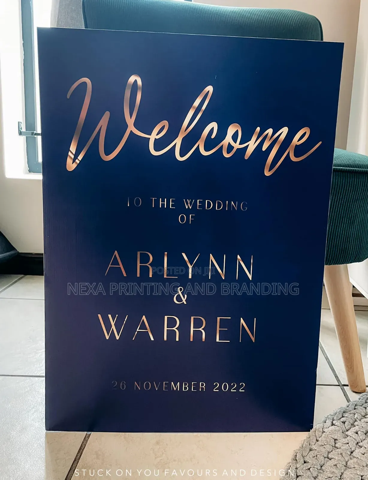 Graduation / Wedding Personalized Welcome Board
