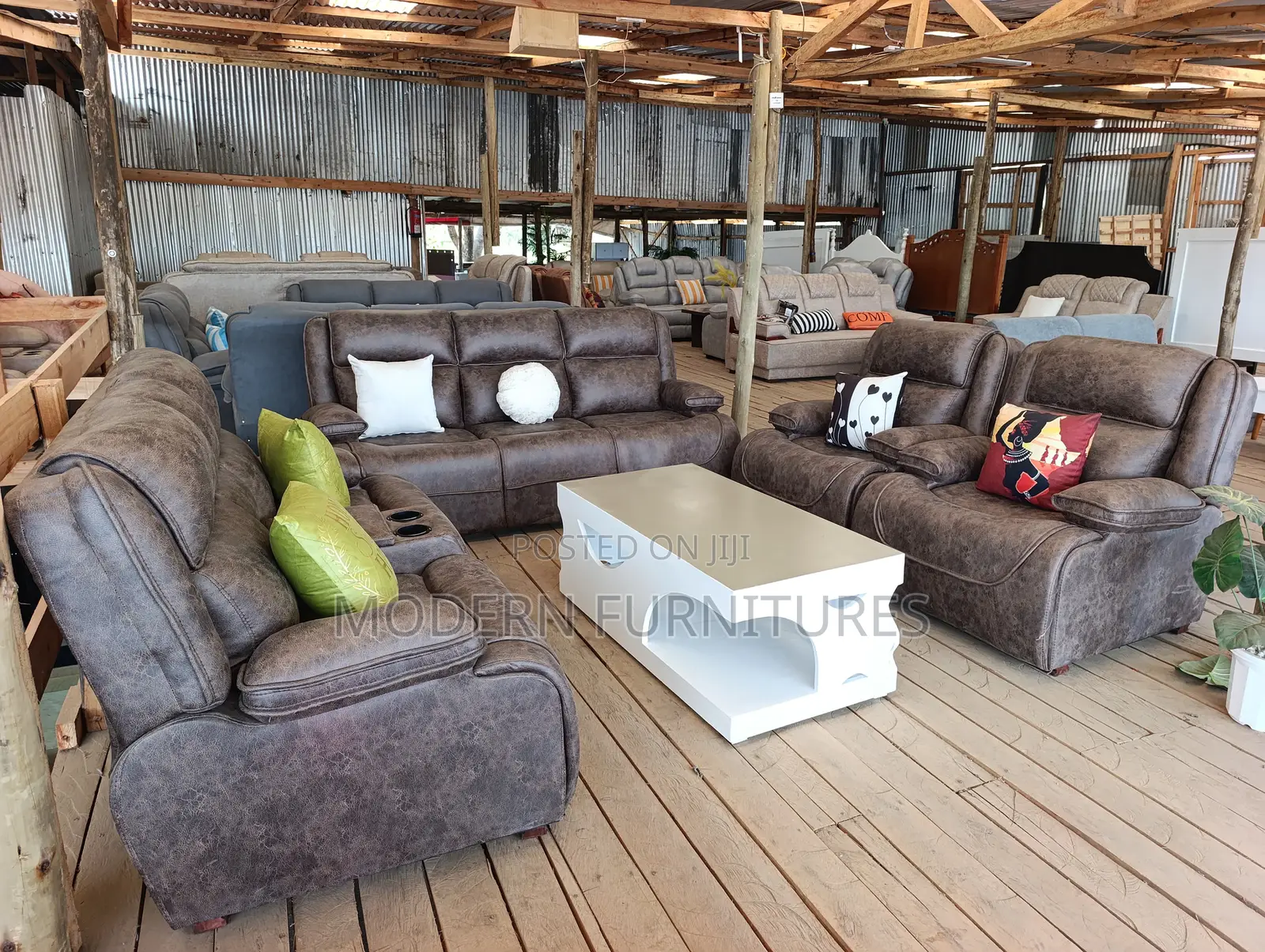 7 Seater Semi-recliner Sofa