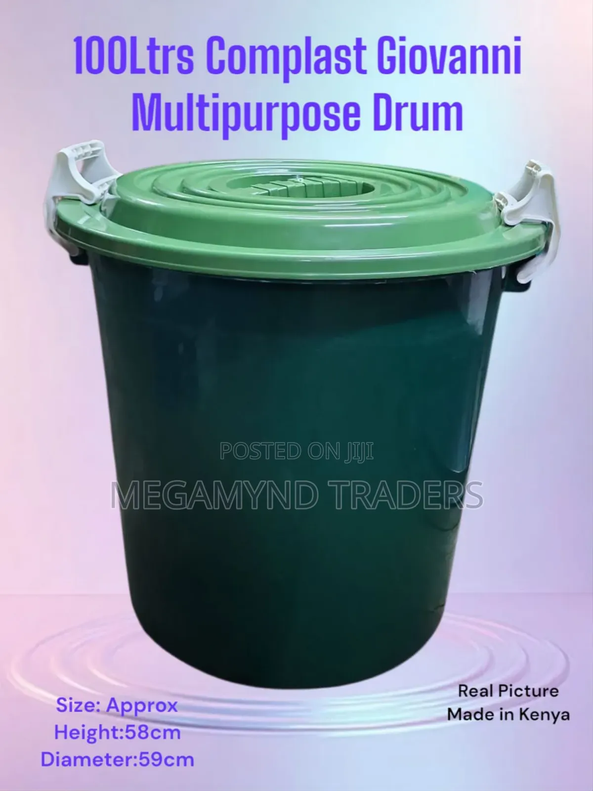100 LTR Storage Bucket With Lid/Big Multipurpose Bucket 100ltr
