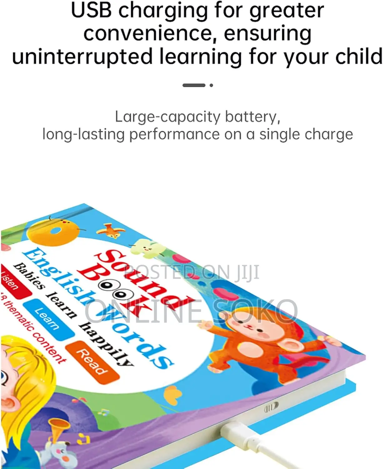 Toddler Interactive Sound Book – Educational Learning Toy for Kids