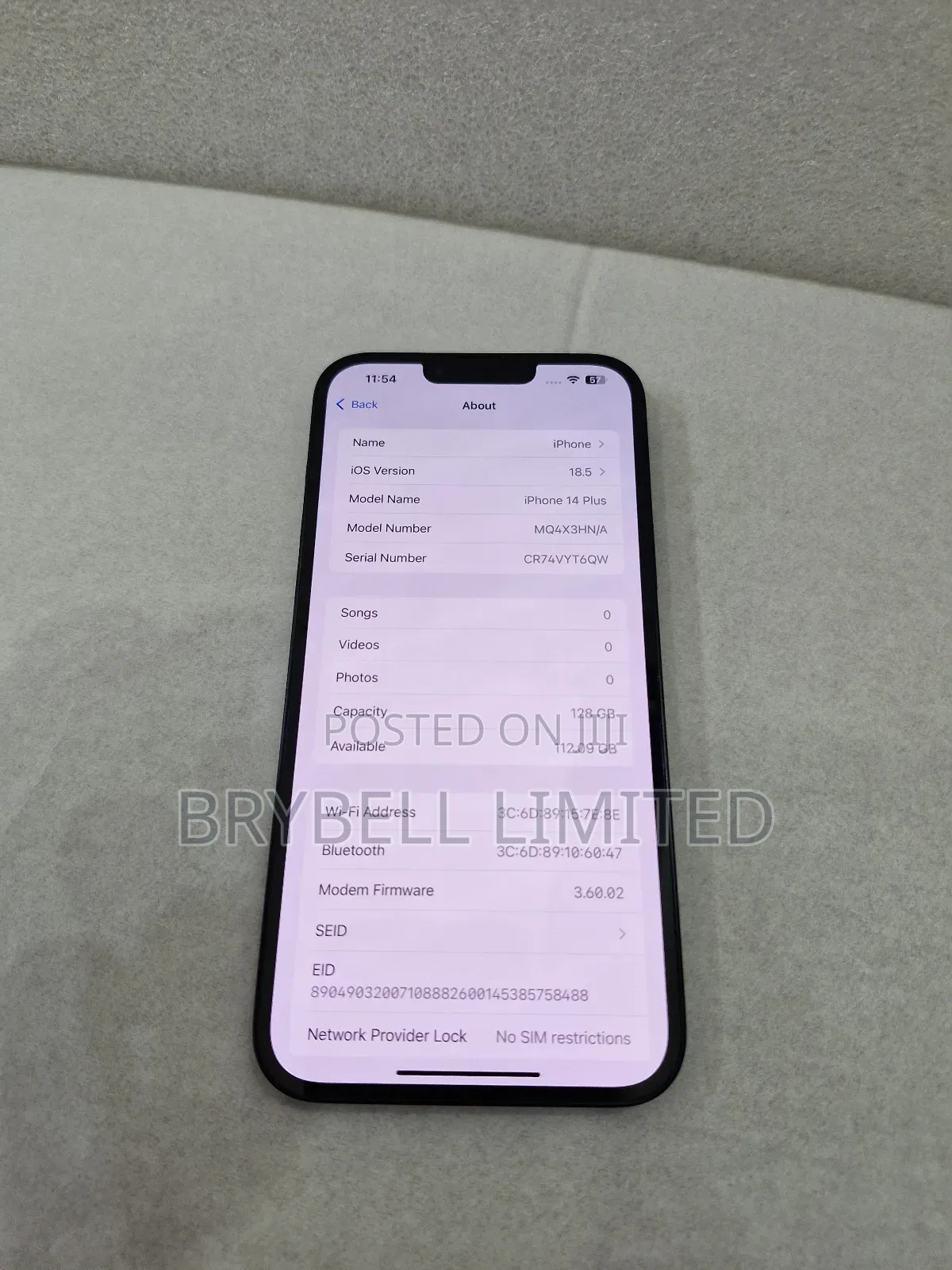 Apple iPhone 14 Plus 128 GB Black