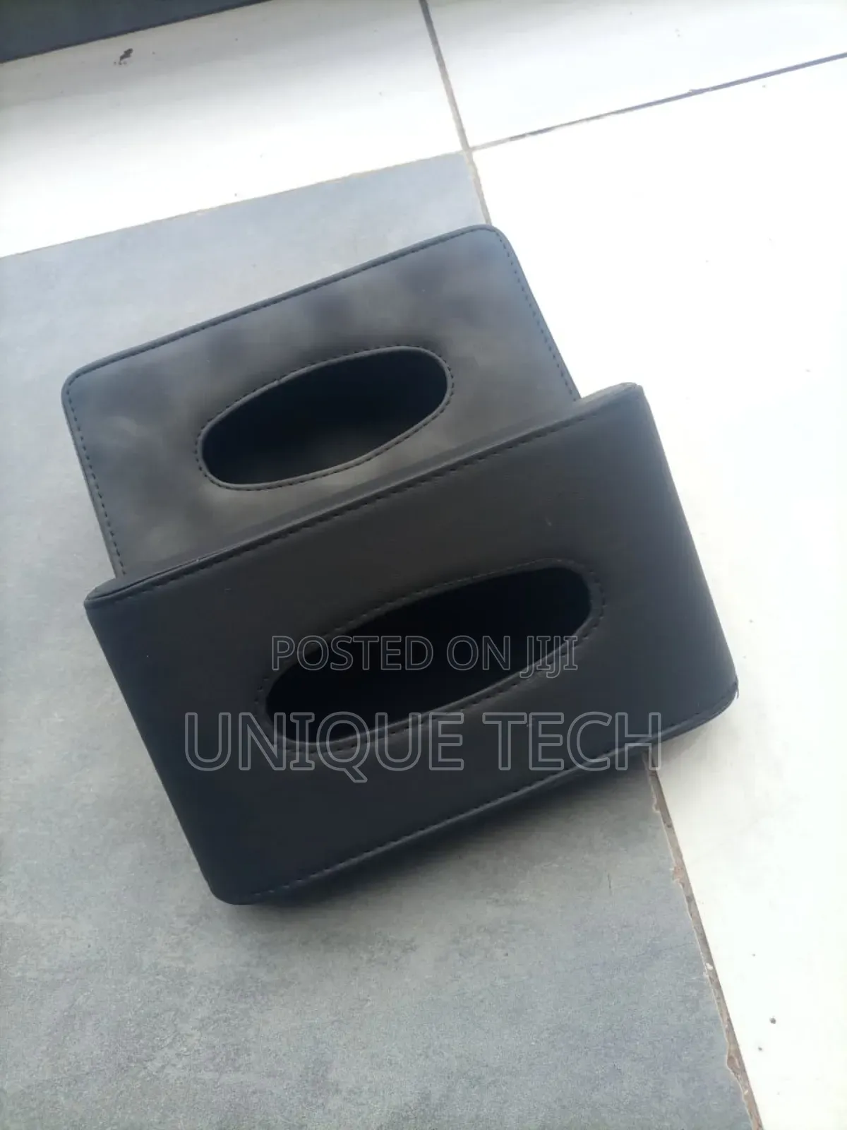 Premium Leather Car Serviette Holder for Vehicle Interior