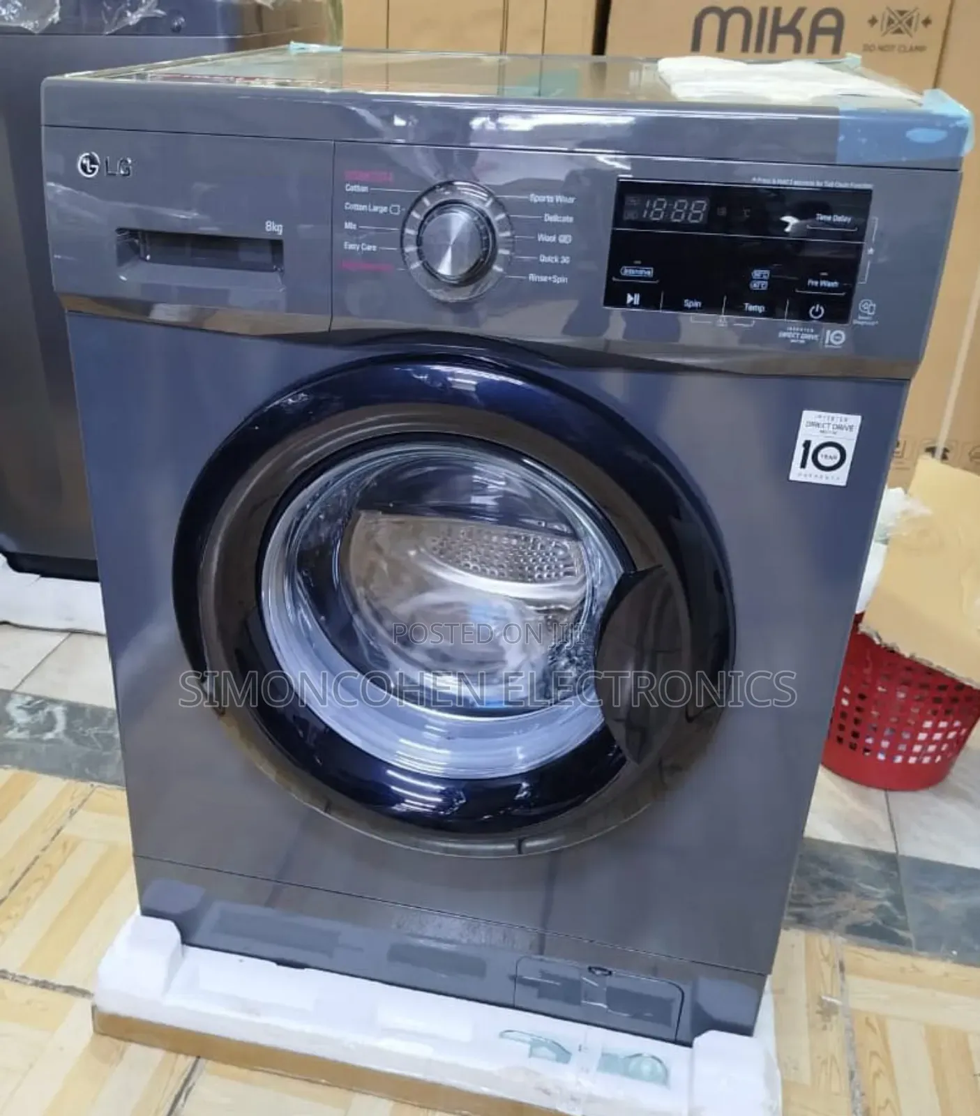 Lg 8kg Wash And Spin Front Load Washing Machine