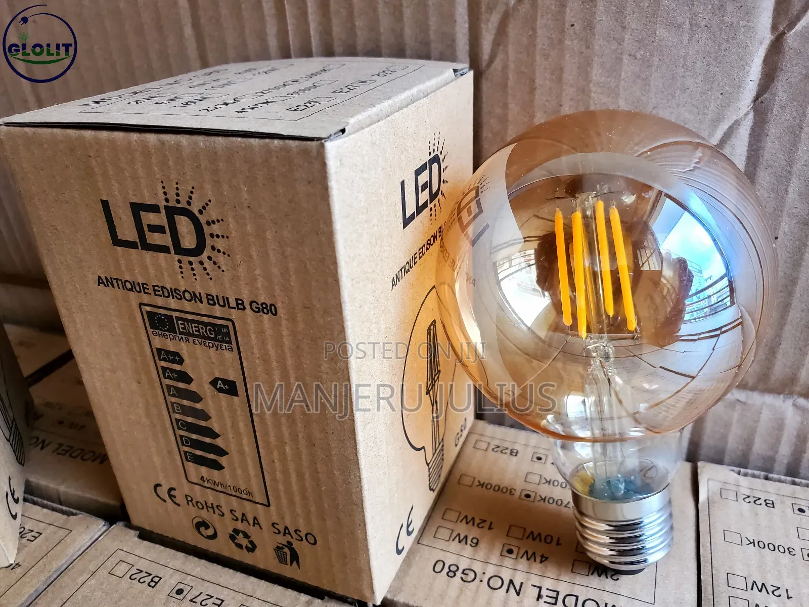 G80 Led Filament Bulb