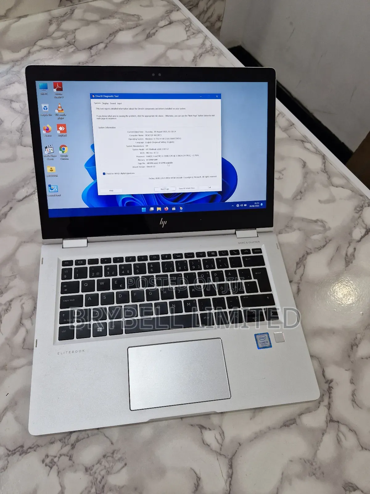 Laptop HP EliteBook X360 1030 G2 8GB Intel Core I5 SSD 256GB
