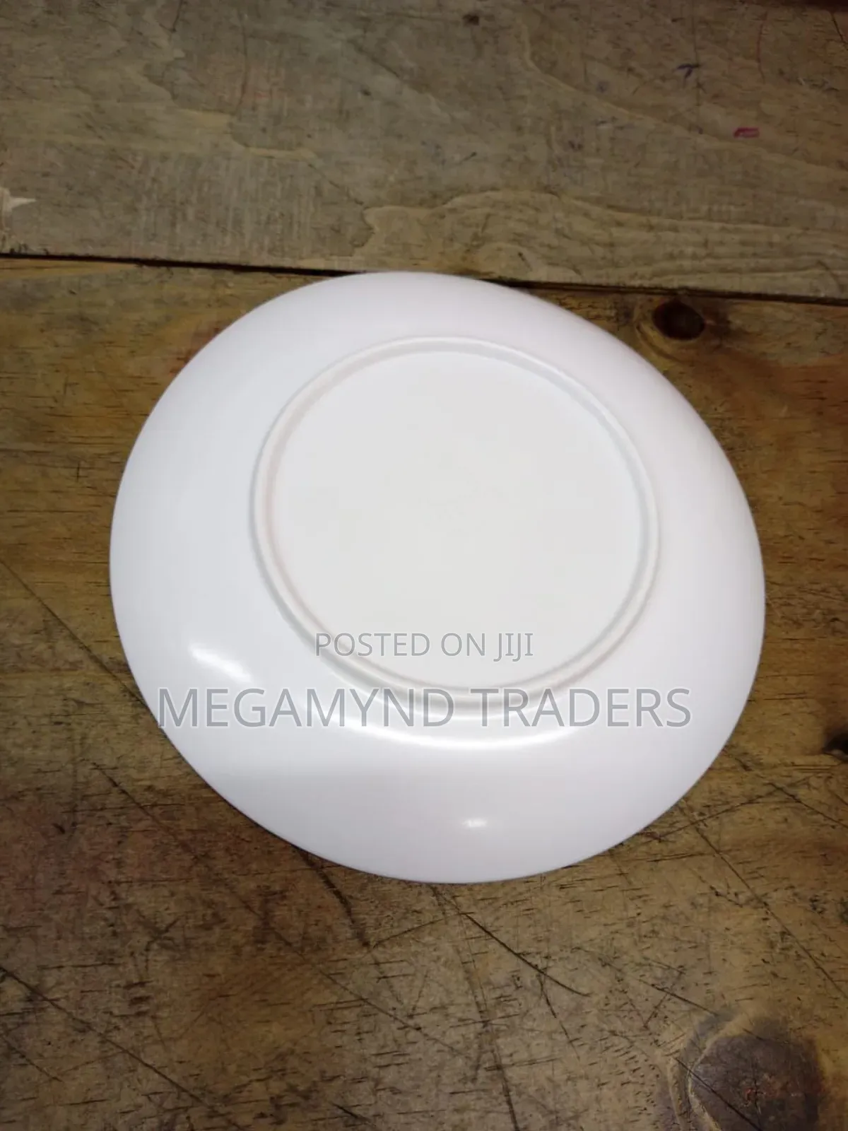 12pc Melamine Side Plates / Side Plate Plain White 8inch