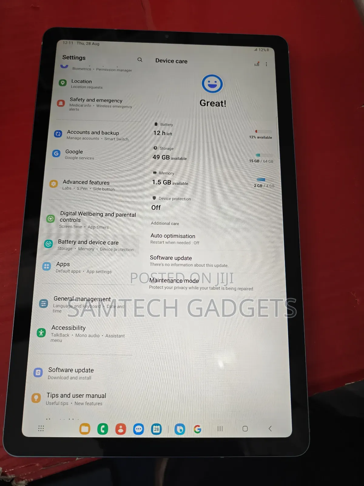 Samsung Galaxy Tab S6 Lite 64 GB Blue