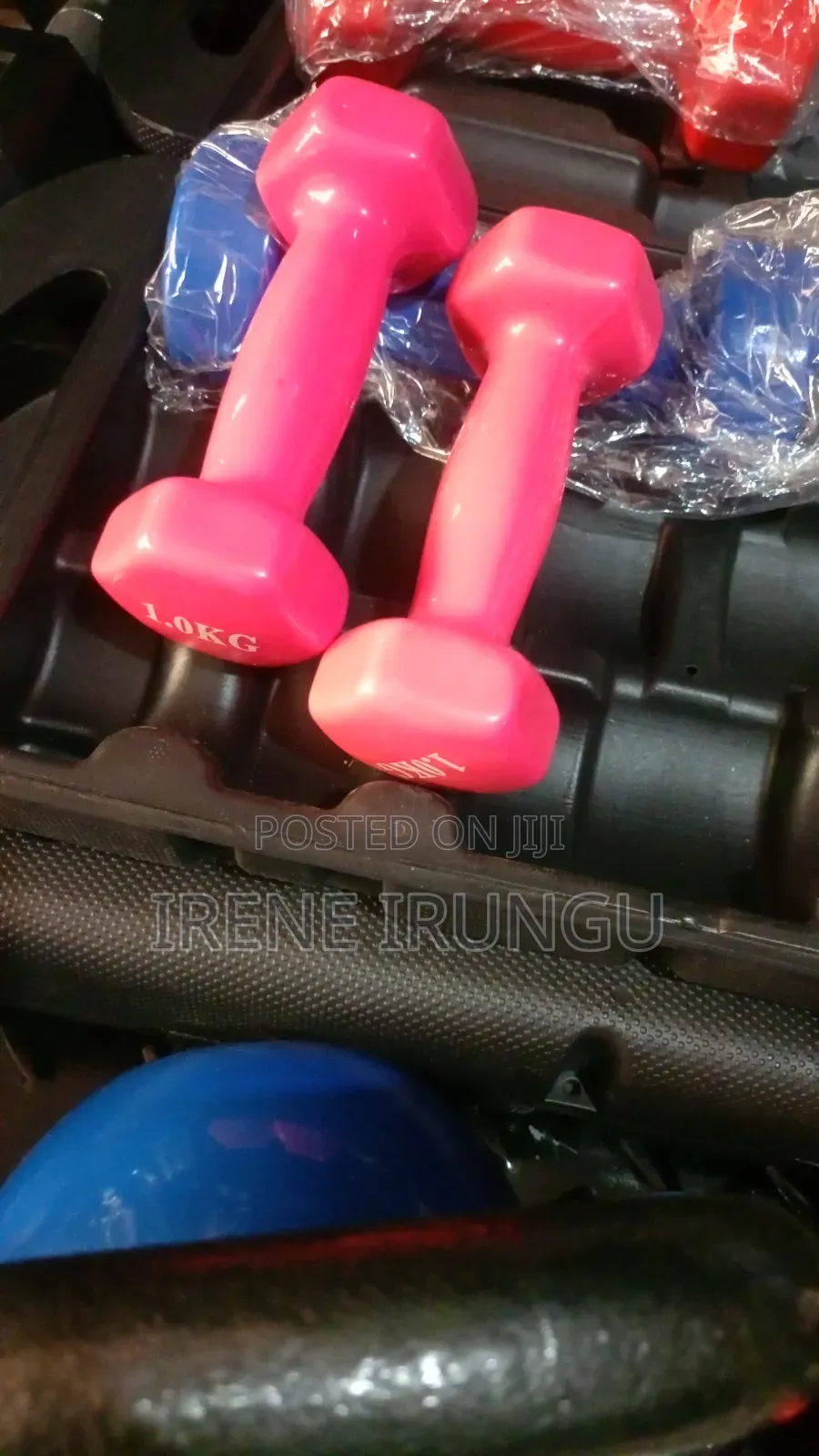 Pink Dumbbells