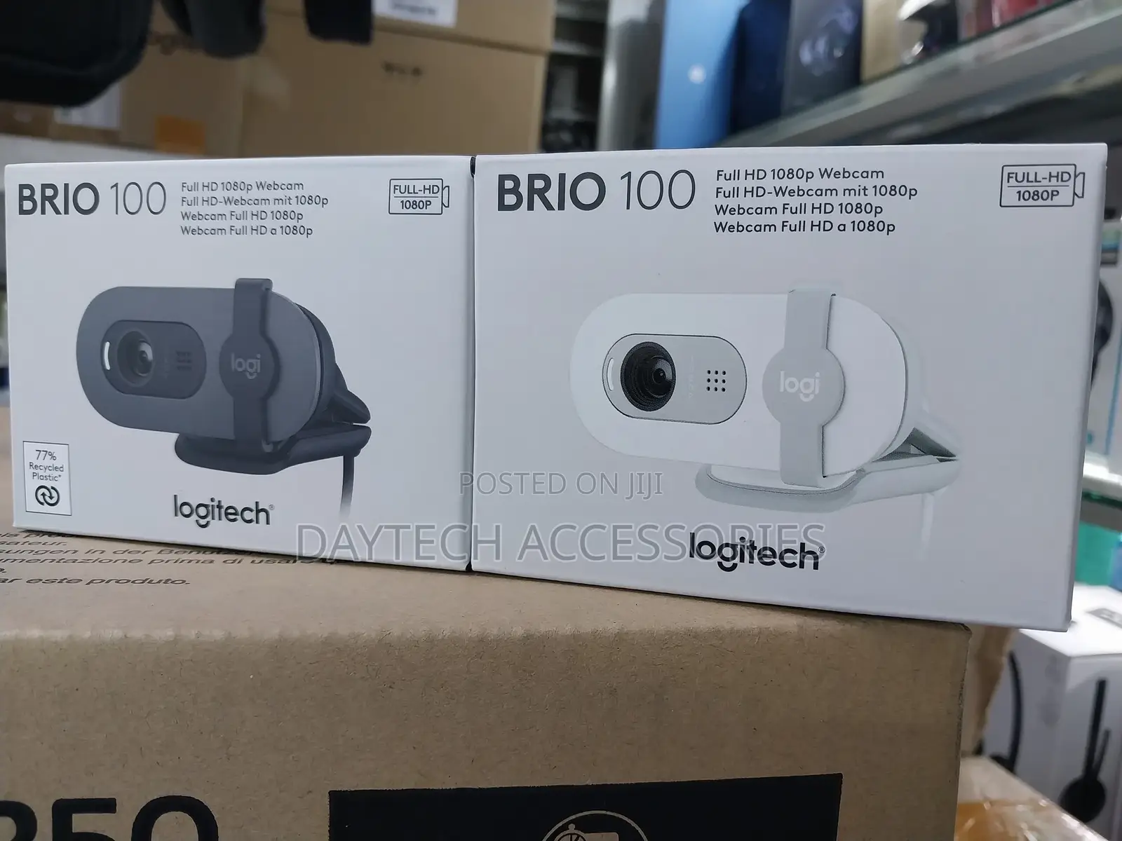 The Logitech Brio 100 Full Hd 1080p Webcam.