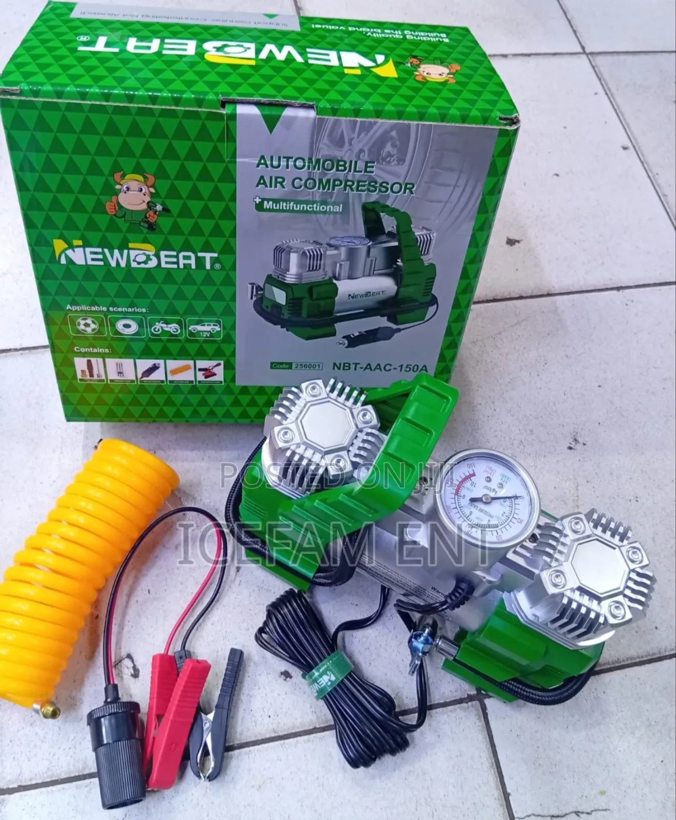 Newbeat 120psi Air Compressor/150w Potable Air Compressor