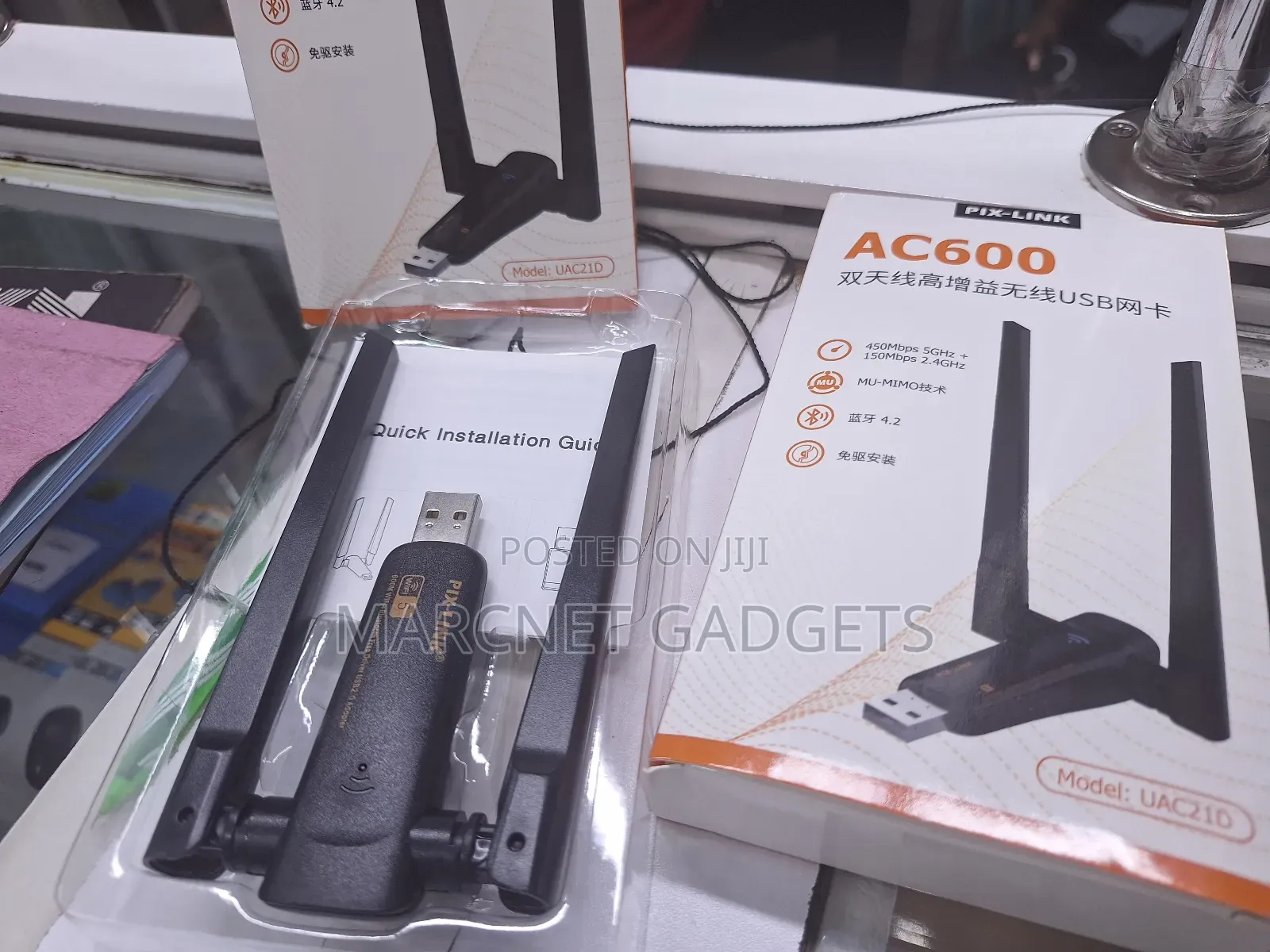 Pixlink Plug and Play Ac 600mbps Dual Band Wifi + Bluetooth Dongle