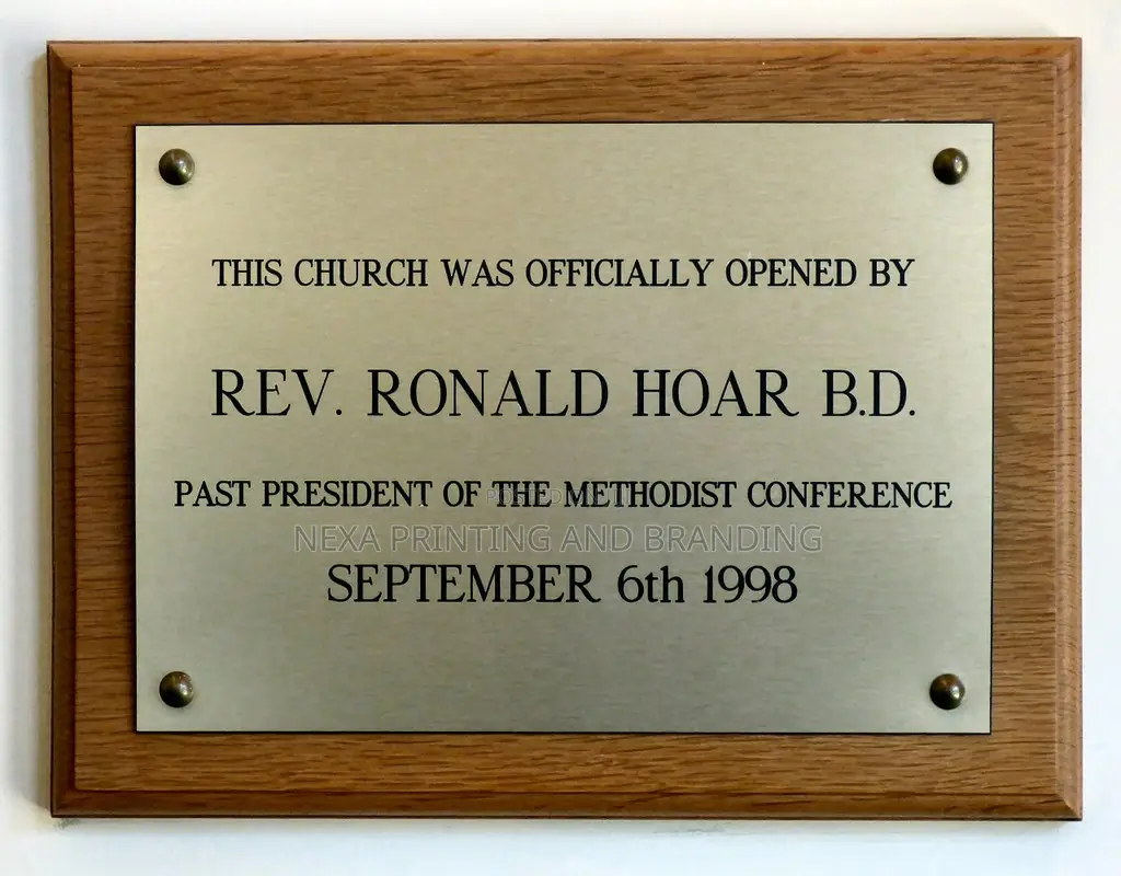 Commemoration And Opening Plaques