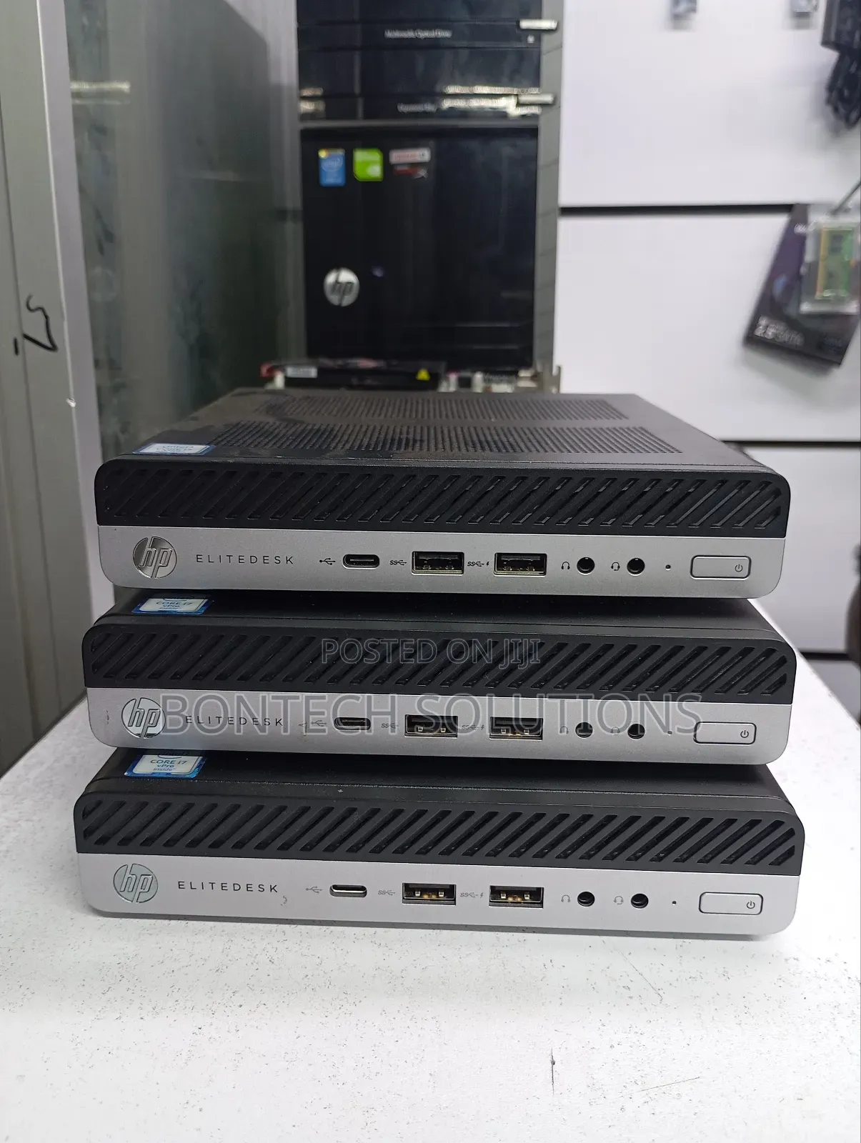 Desktop Computer HP EliteDesk 800 G3 8GB Intel Core i5 SSD 256GB