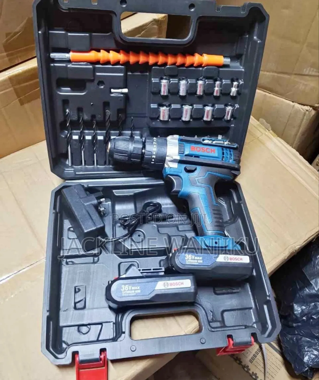 36v Cordless Drill Bosch With Two Batteries / Rechargeable Bosch Drill