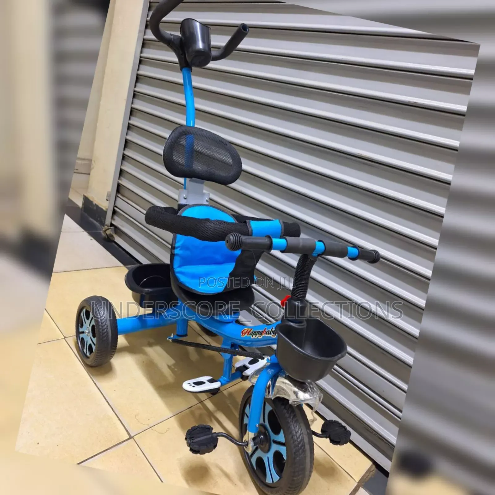 Blue Saferide Push Tricycle