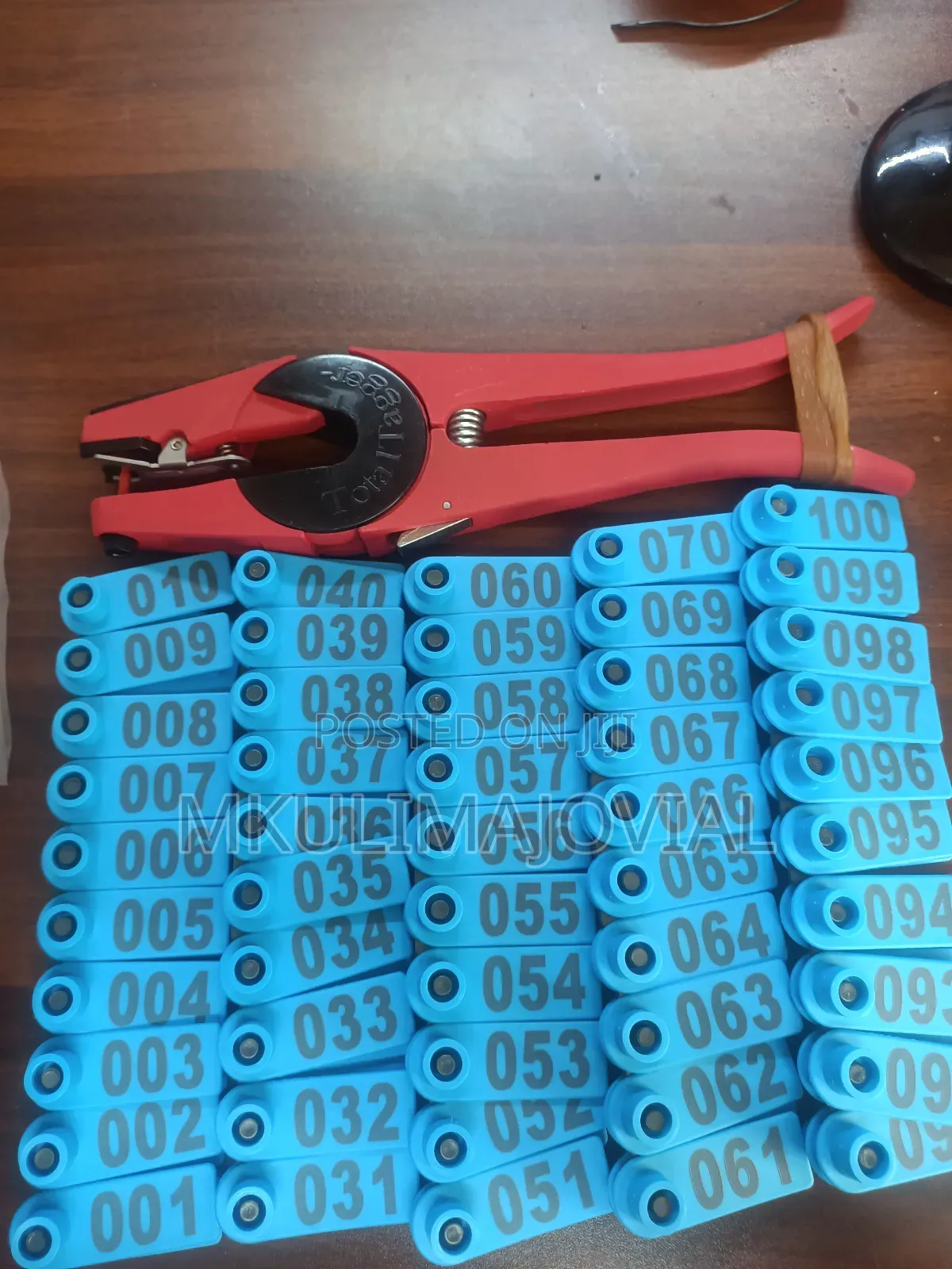 Blue Slim Goat and Sheep Ear Tags/Eartags