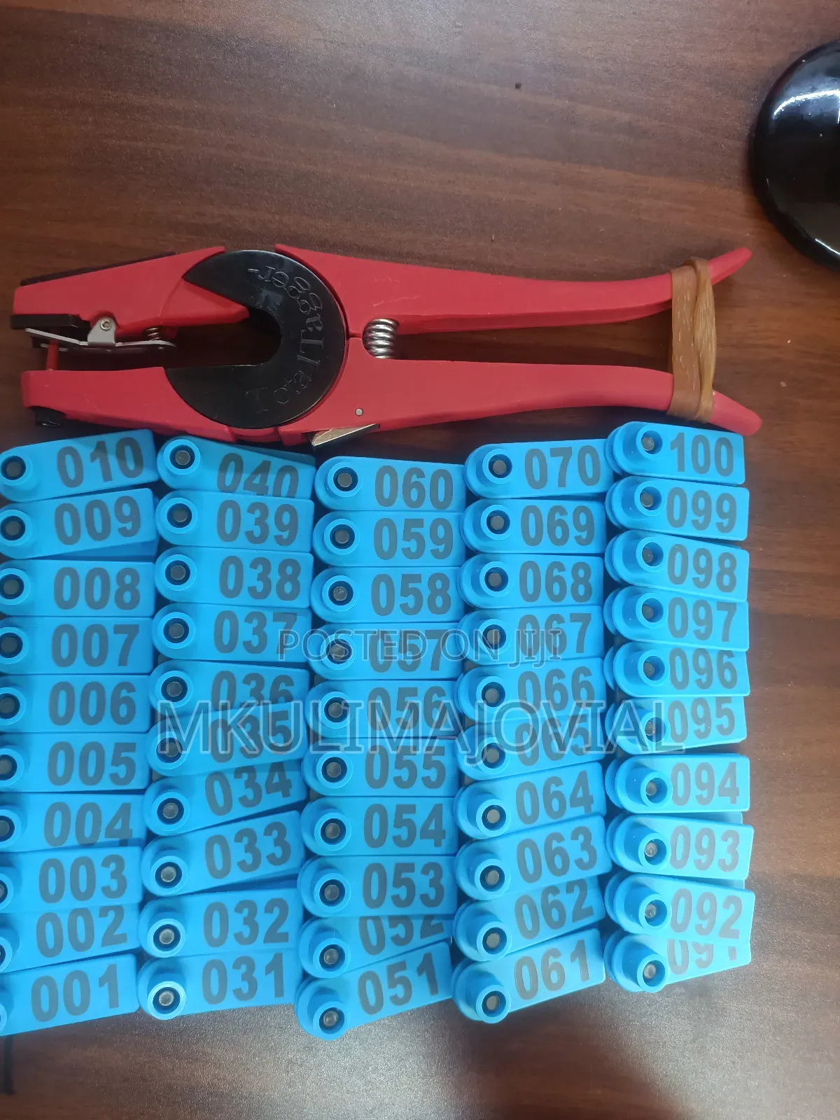 Blue Slim Goat and Sheep Ear Tags/Eartags