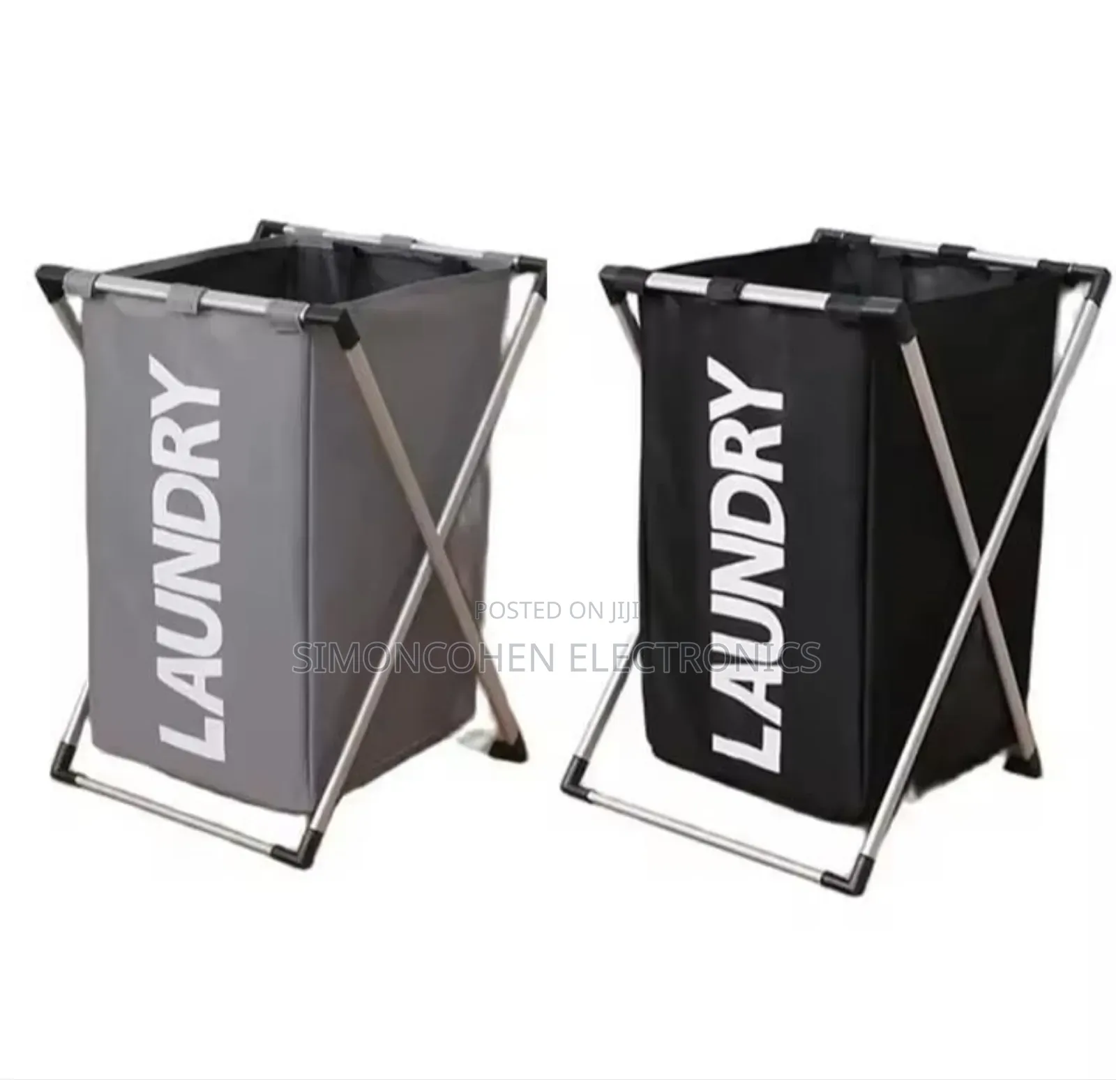 Foldable Laundry Basket With Aluminum Frame