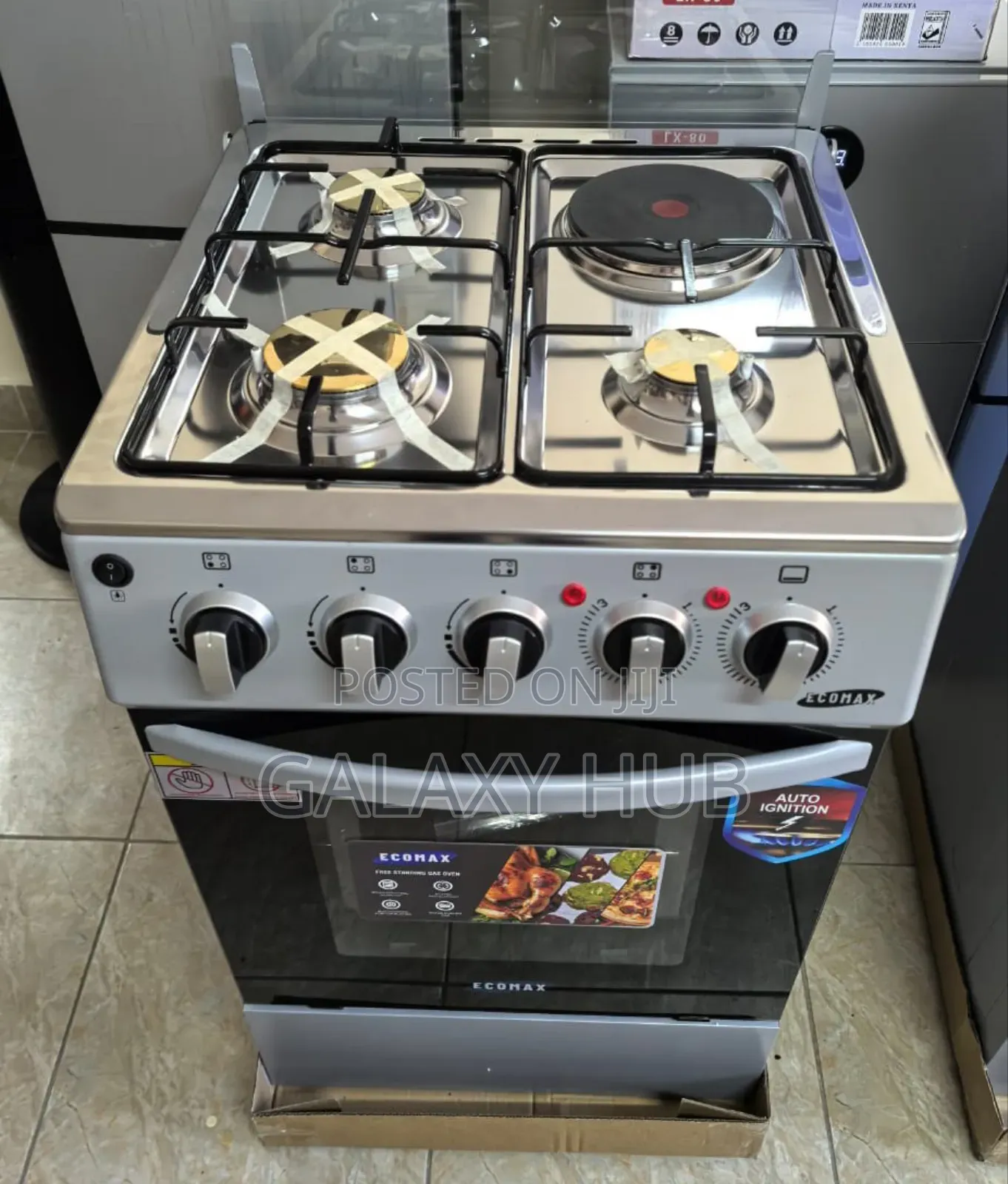50*55 Ecomax 3+1 Standing Cooker With Electric Oven