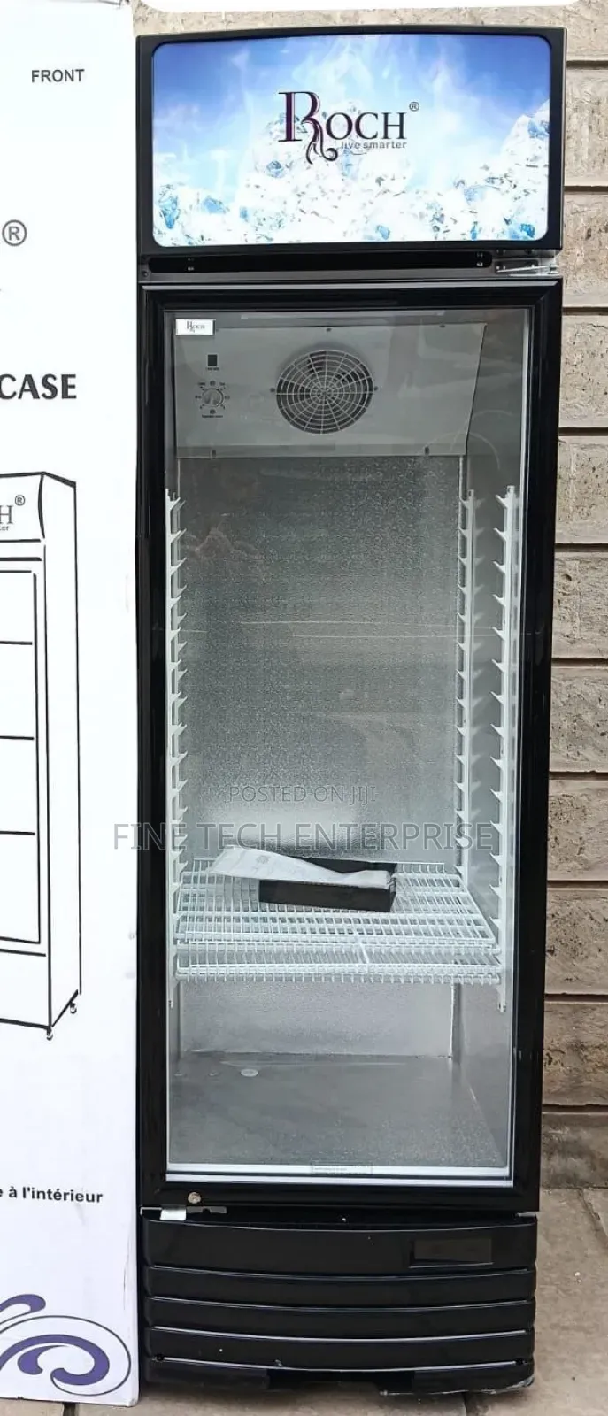329 Litres Roch Vertical Showcase Model RSF-410-O Refrigerator