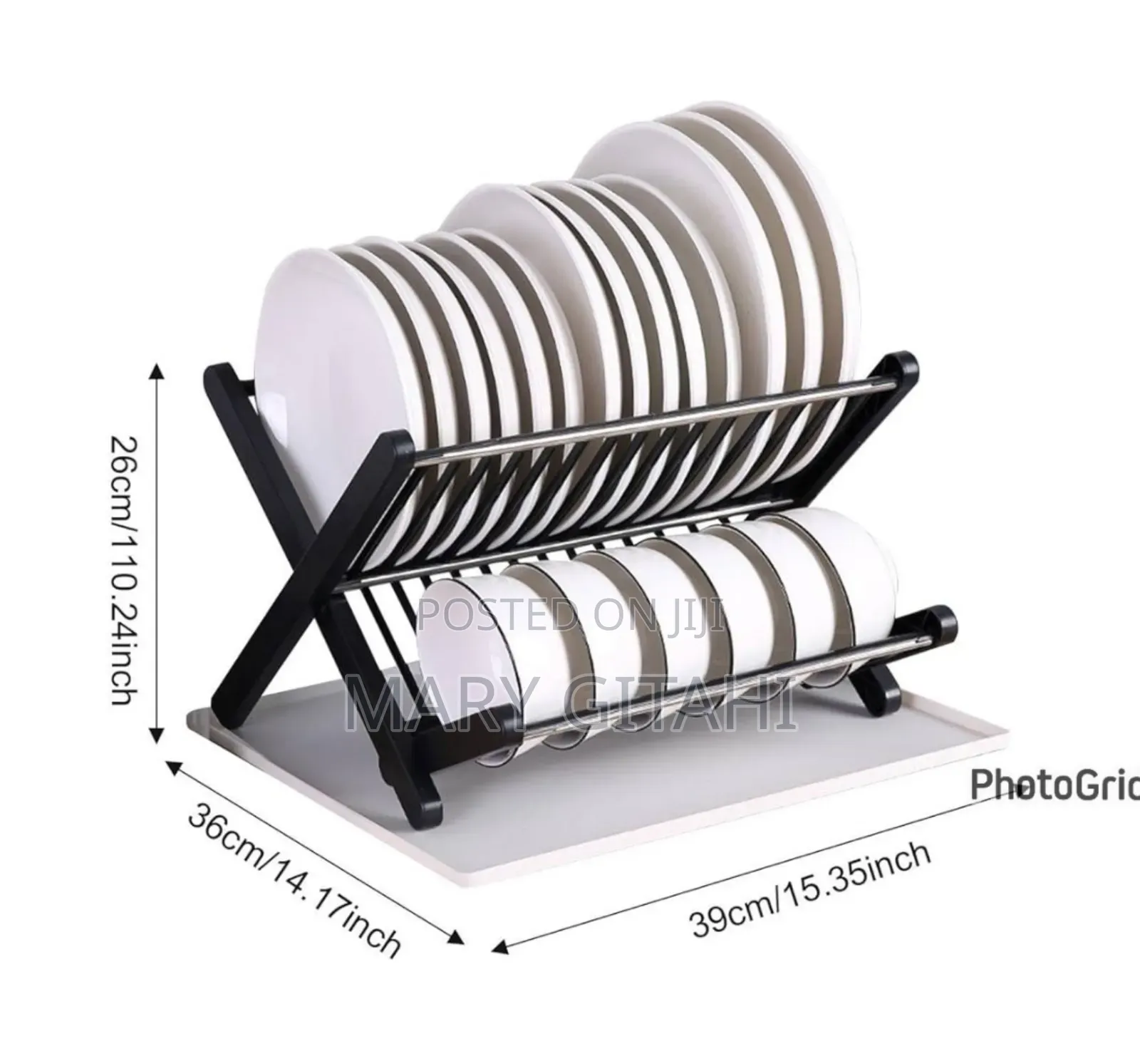 X Folding Drain Rack - X Shape Foldable Dish