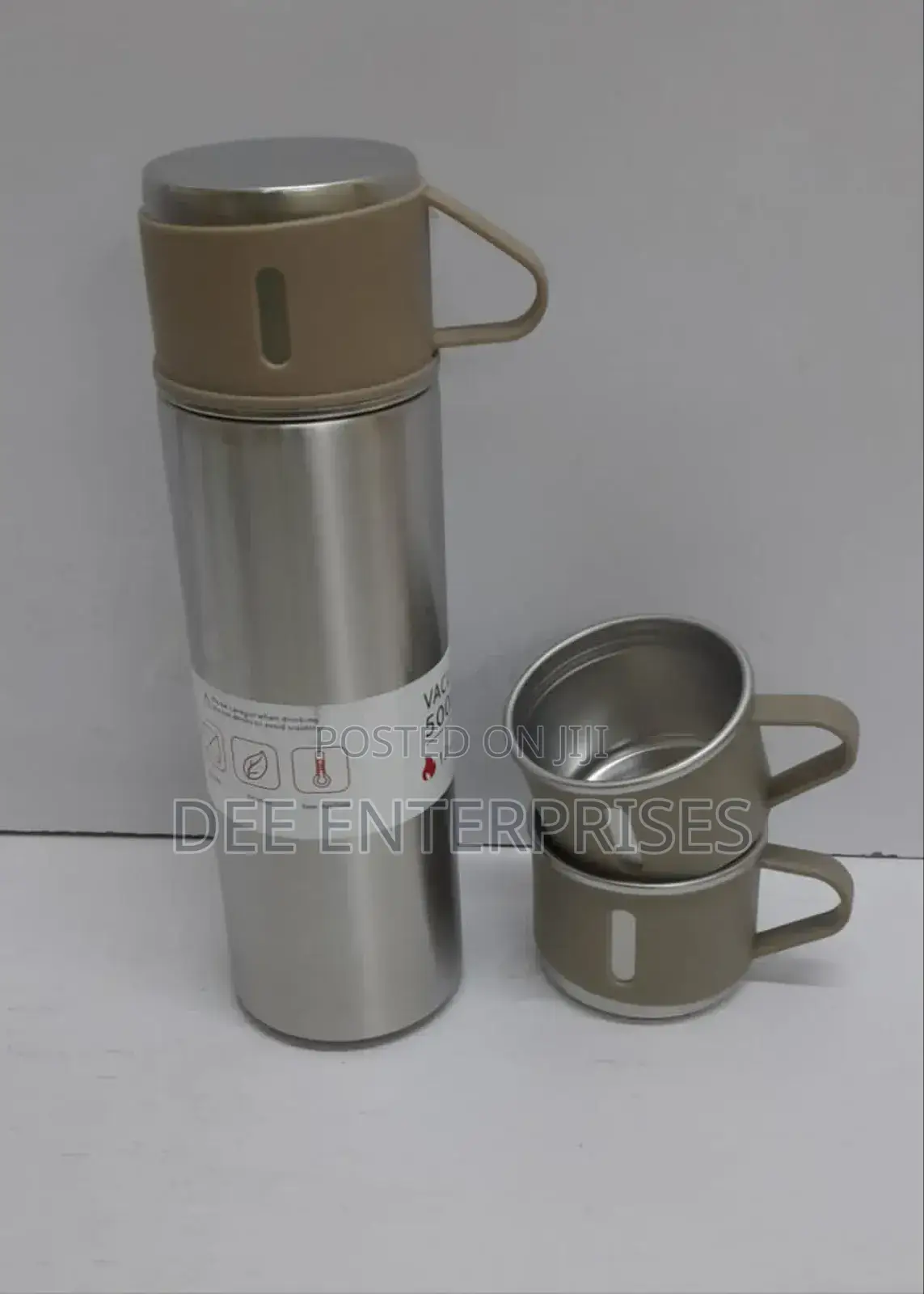 500ml Thermo Flask With 2 Extra Cups