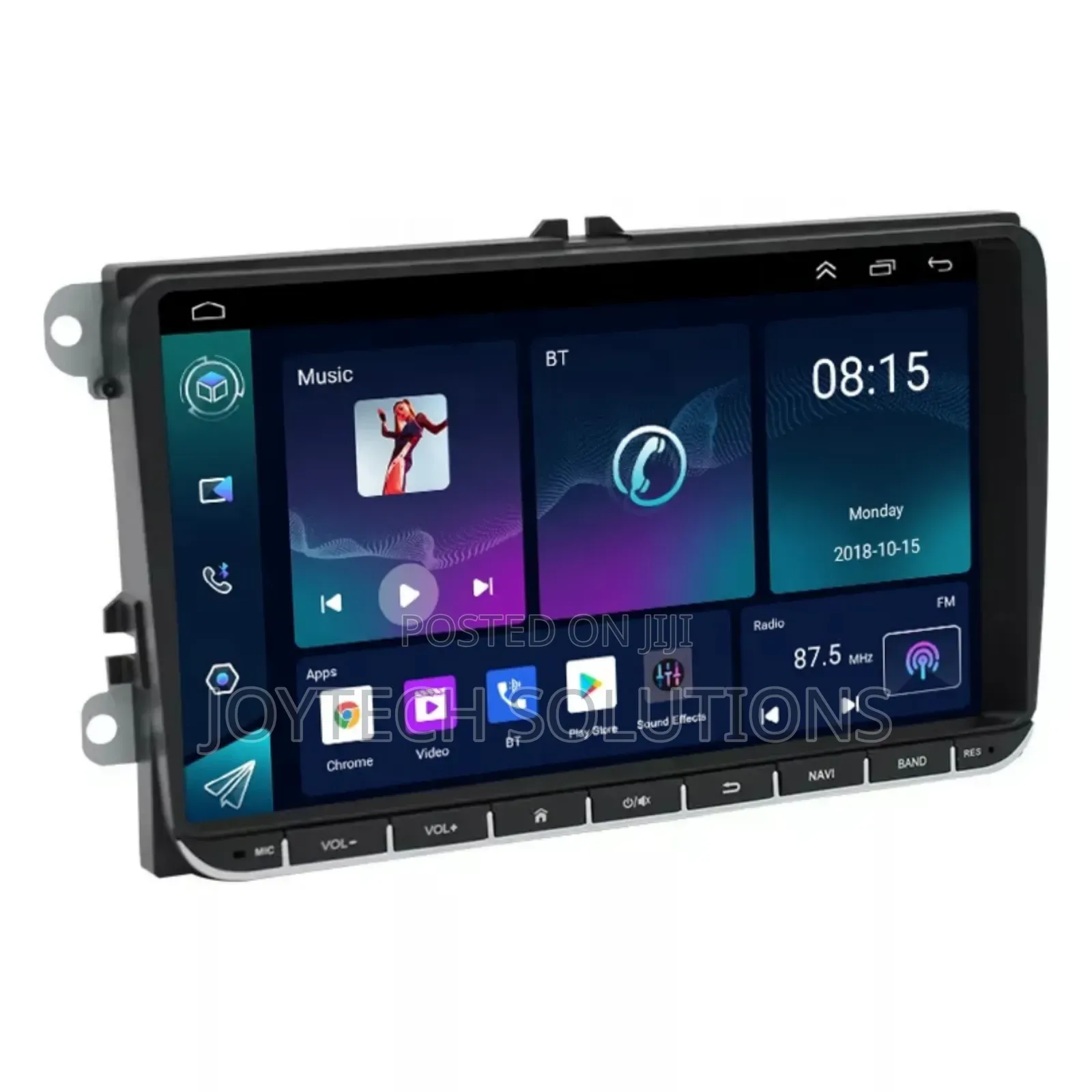 Wireless Carplay Screen 10.1 Touch Screen Stereo With Reverse Camera