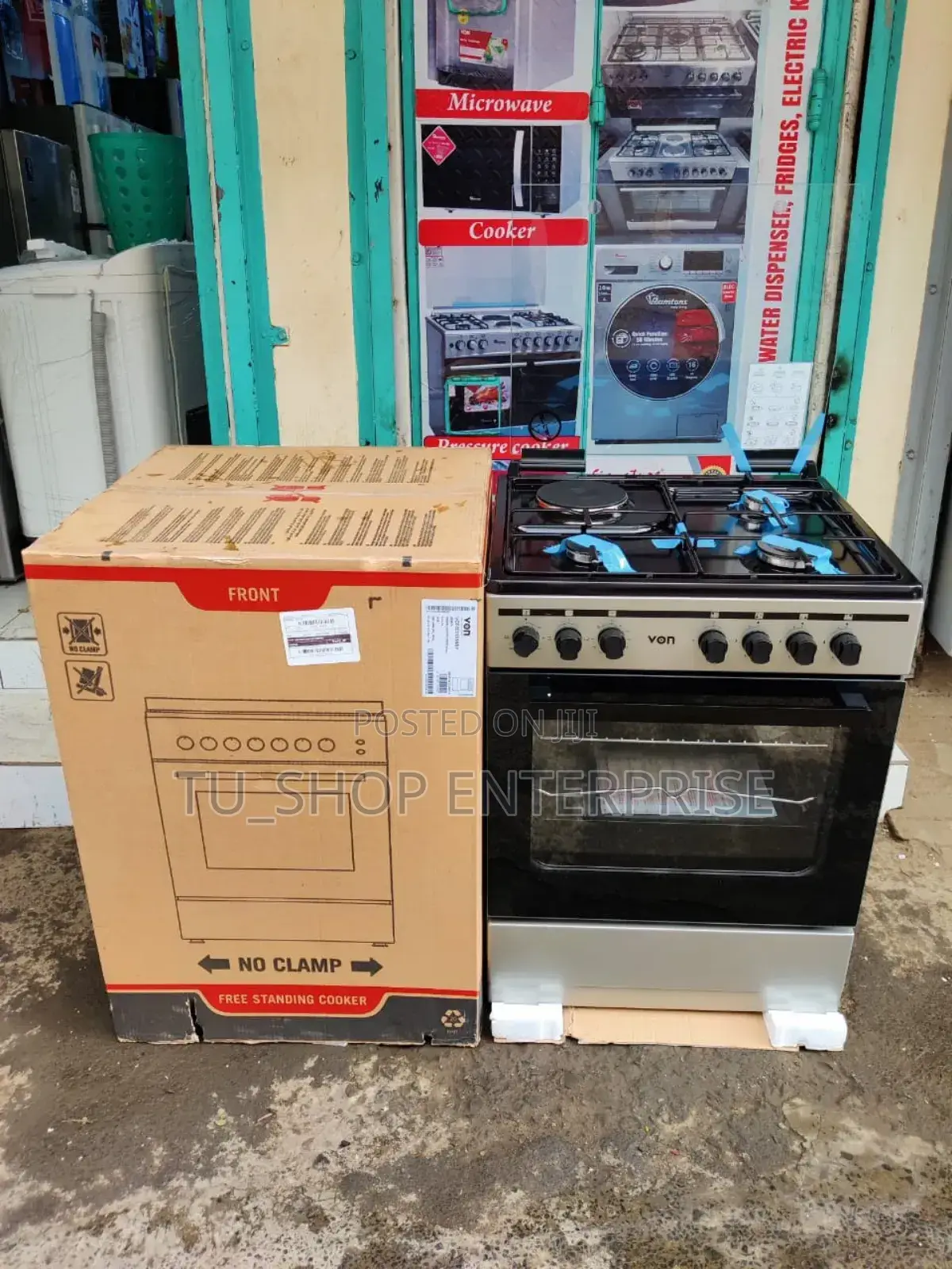 Von Cooker 3 Gas + 1 60cmx55cm Electric - Vcf653131n
