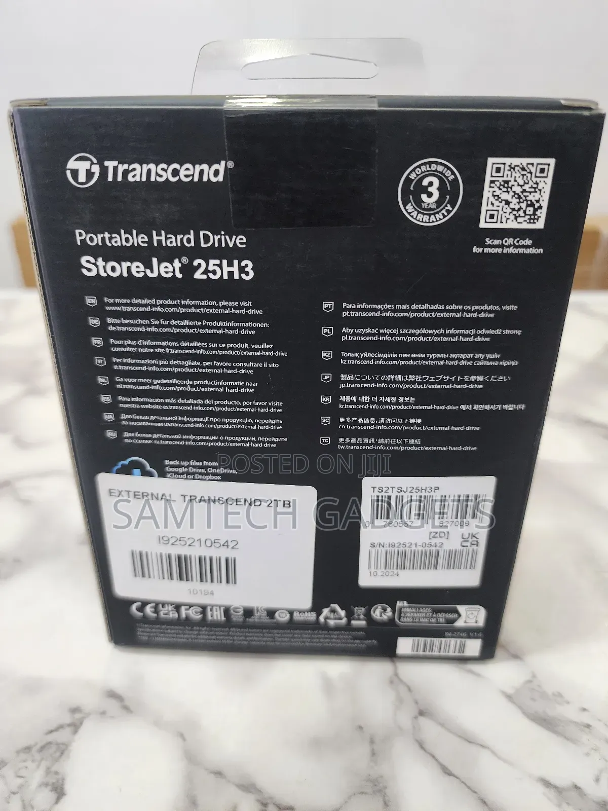 Transcend 2tb External Hardisk