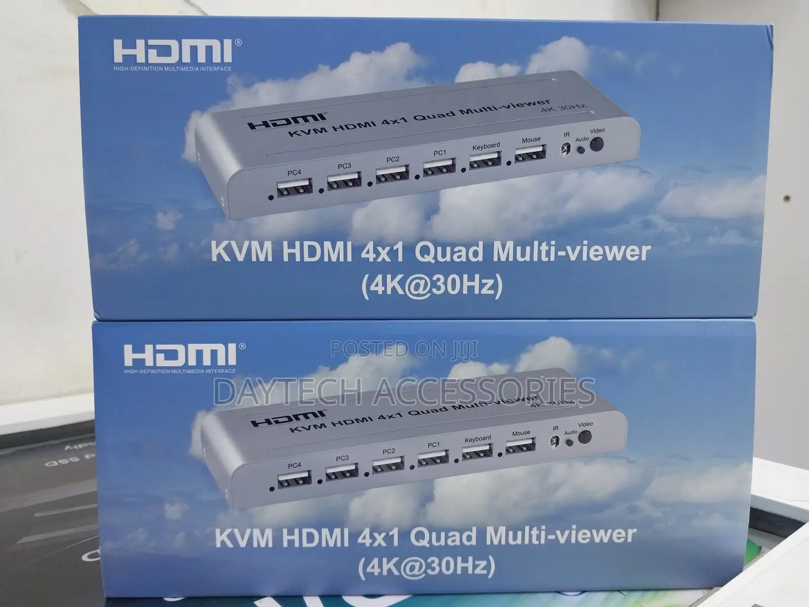 Hdmi Switch 4x1 KVM Quad Multiviewer With Ir Remote 1080p