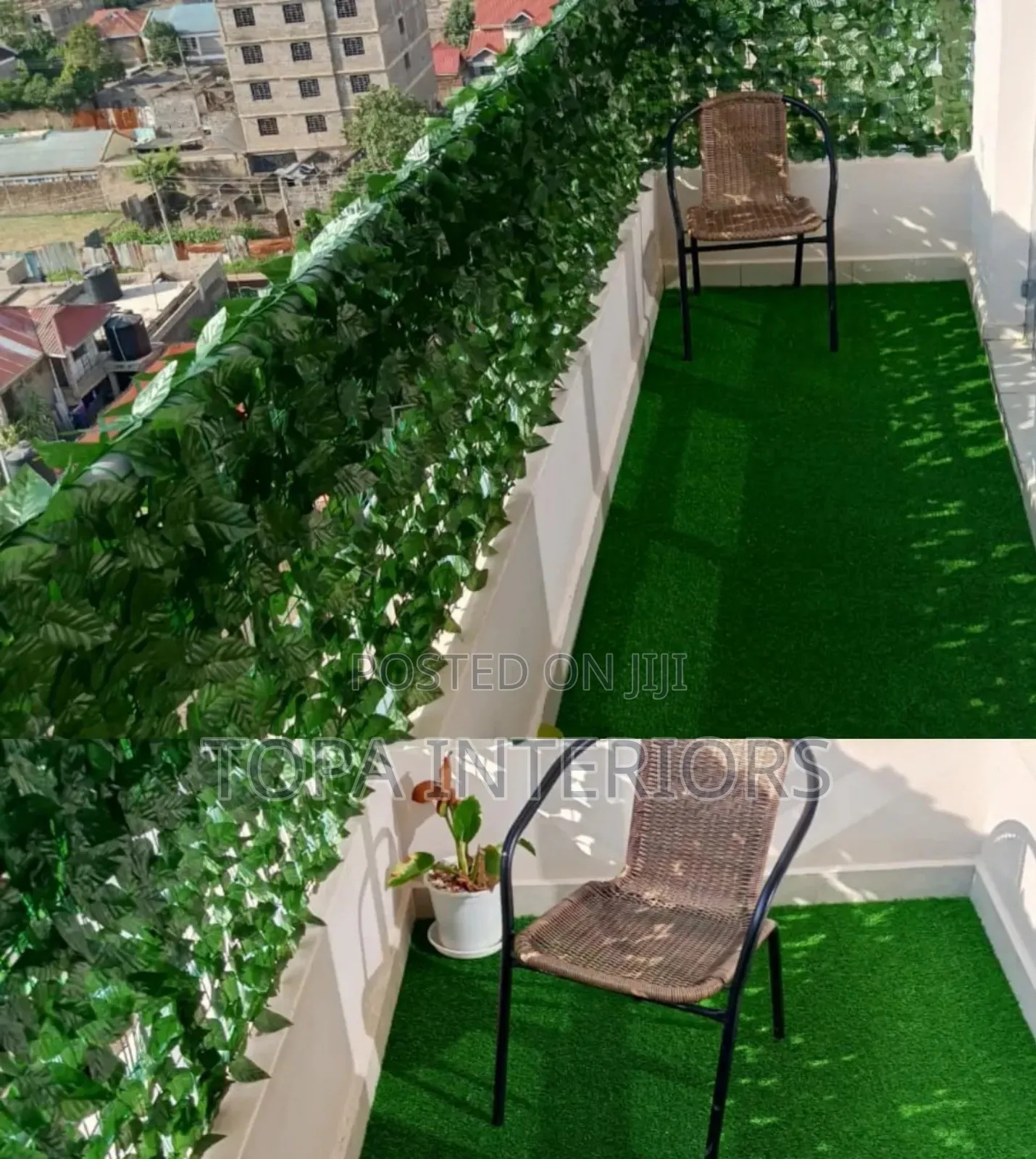 Artificial Plants Flowers for Balcony Privacy Fencing
