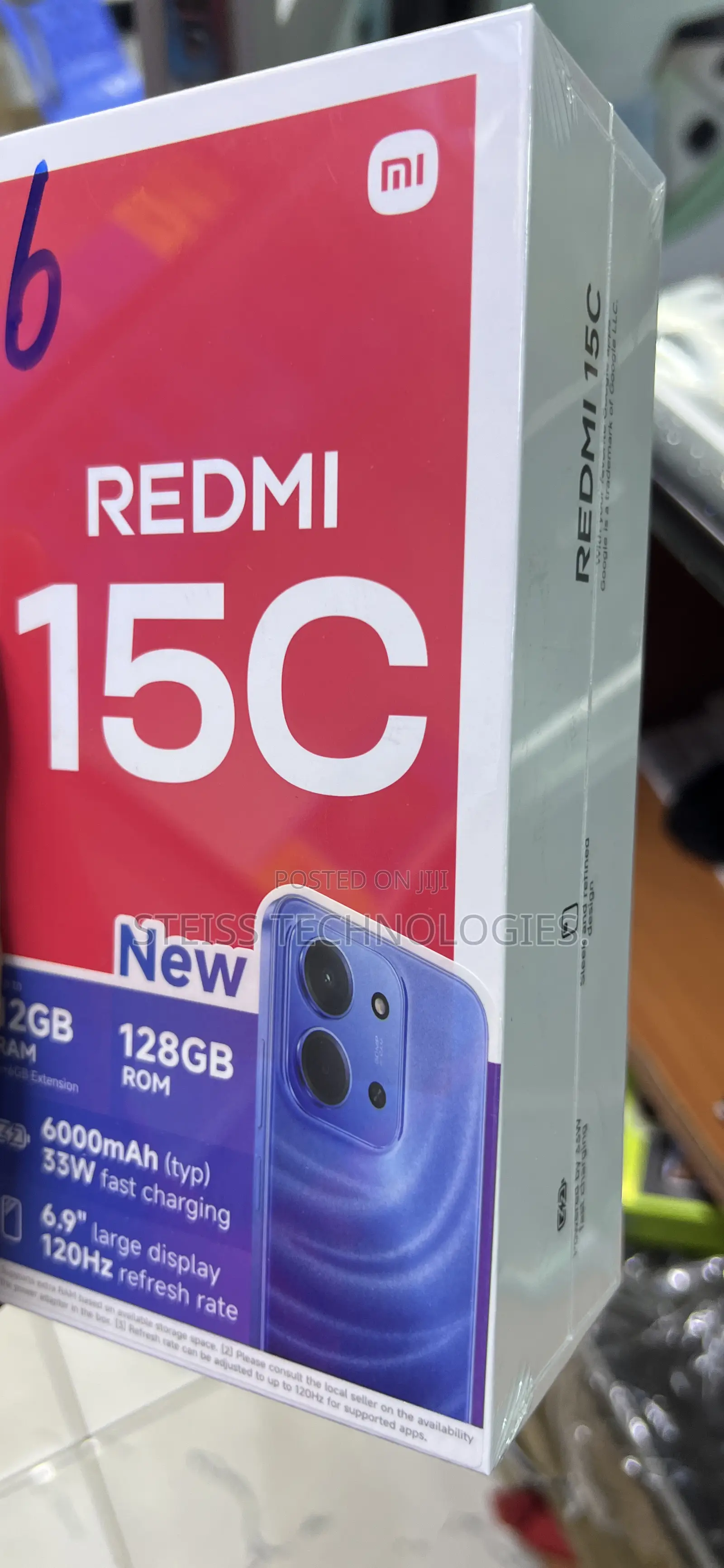 New Xiaomi Redmi 15C 4G 128 GB Black