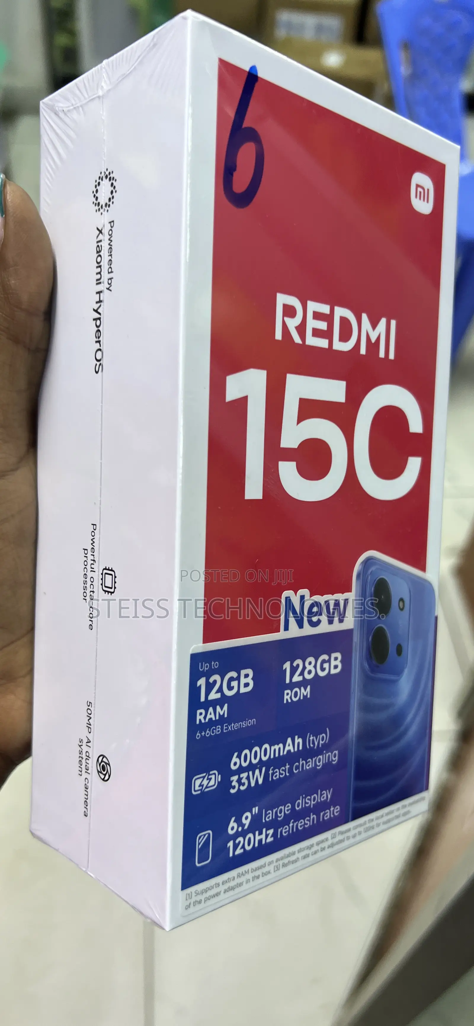 New Xiaomi Redmi 15C 4G 128 GB Black