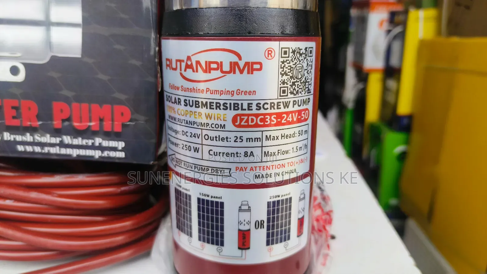 50m Submersible Dc Solar Rutanpump
