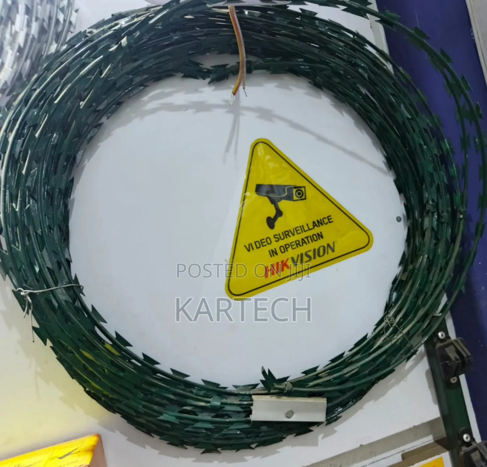 Heavy Duty Green Security Razor Wire – Anti-Climb Fence
