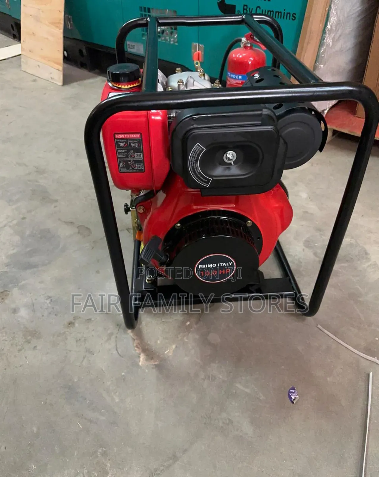 Primo Italy Diesel High Pressure Water Pump Machine