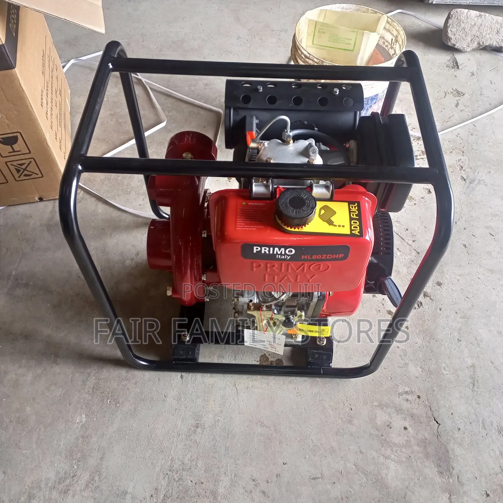 Primo Italy Diesel High Pressure Water Pump Machine