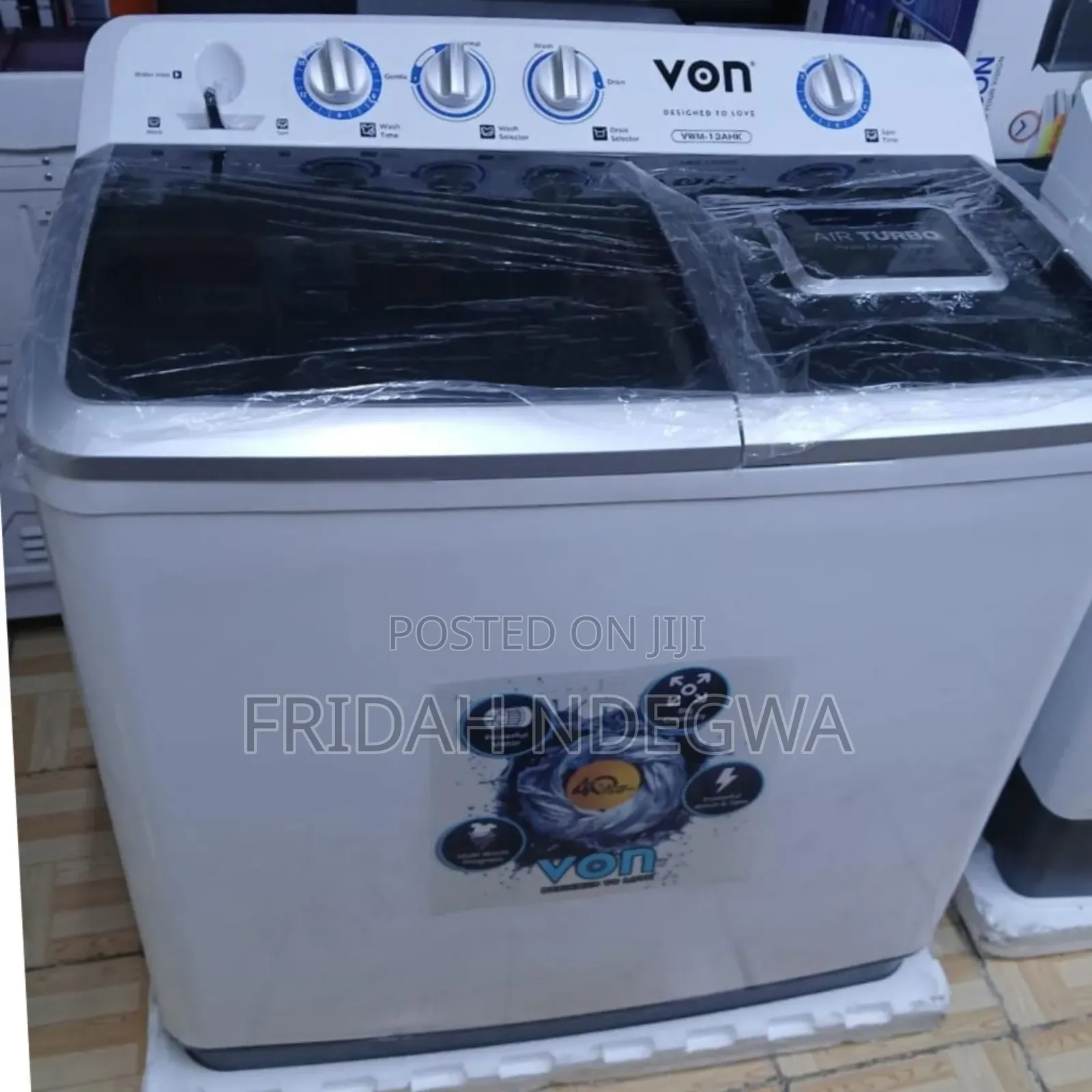 Von Twin Tub 13kg Washing Machine