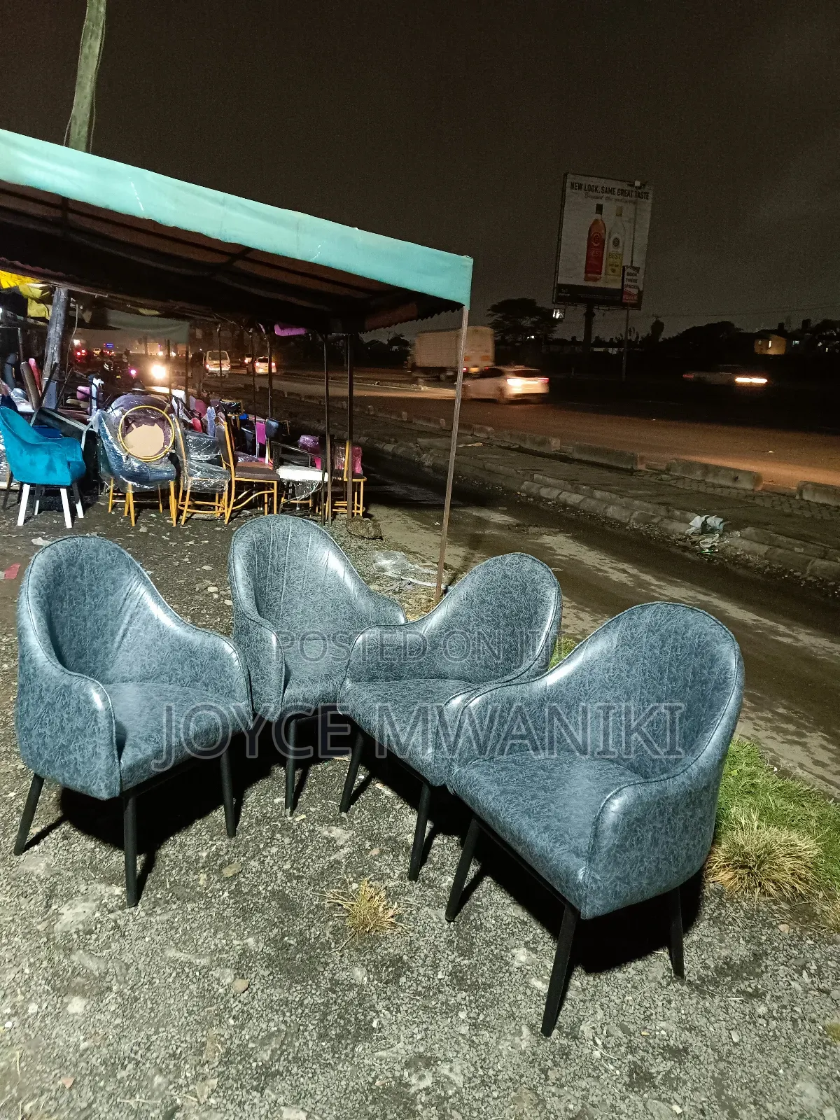 Vip Restaurant Grey Chairs, or Manicure Seats 
