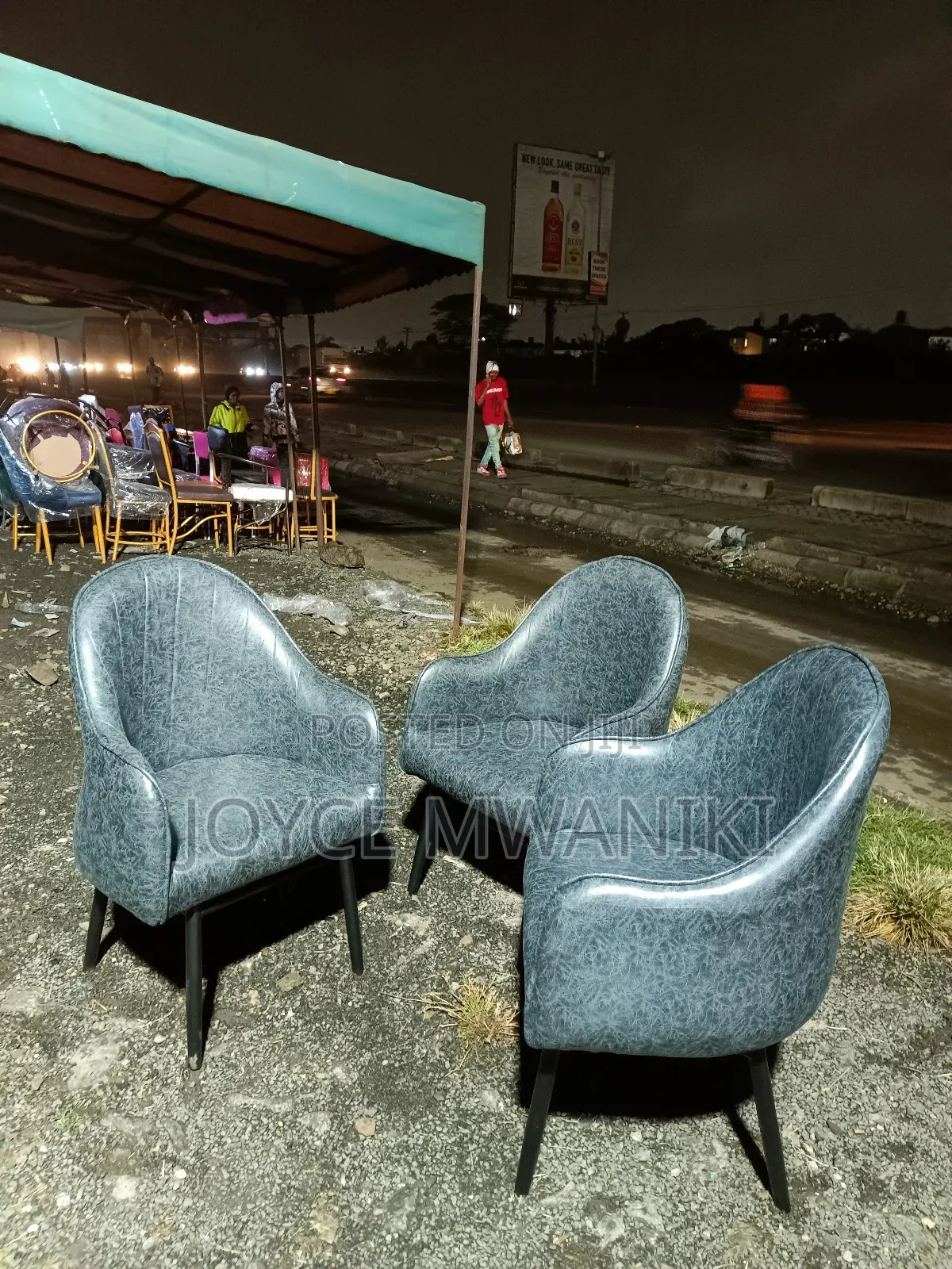 Vip Restaurant Grey Chairs, or Manicure Seats 