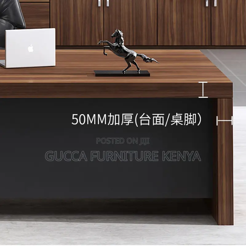 Office Table: 1.8m Wooden Executive L-Table for Director's