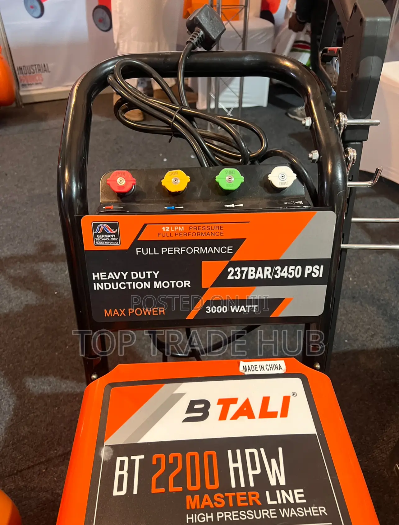 Btali Hd Induction Motor High Pressure Washer 237bar/3450psi 4hp