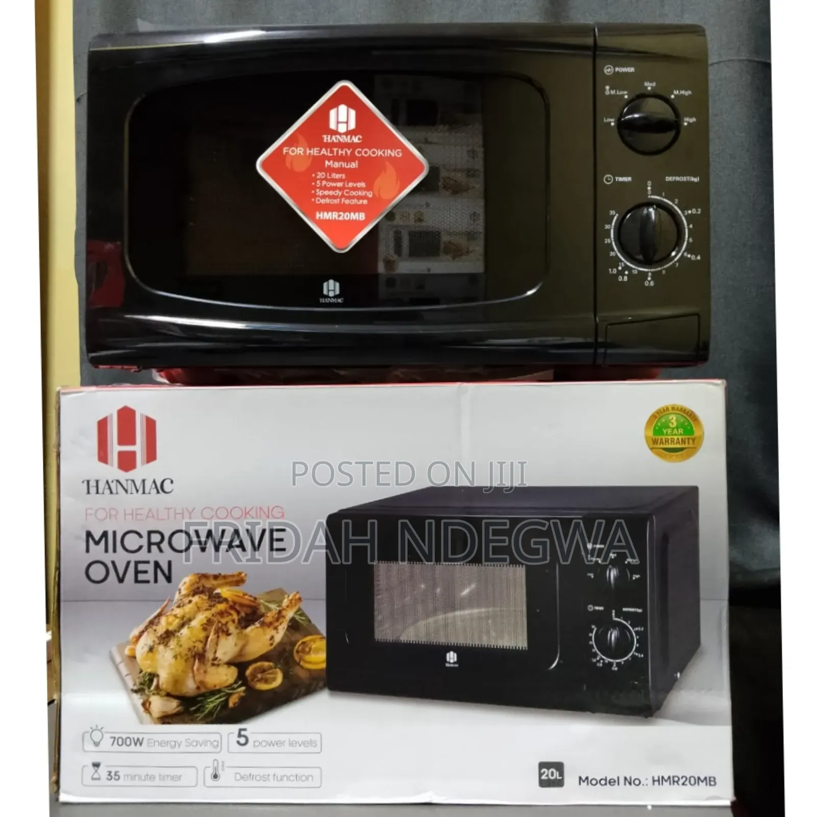 20 Litres  3 Years Warranty Hanmac Digital Microwave
