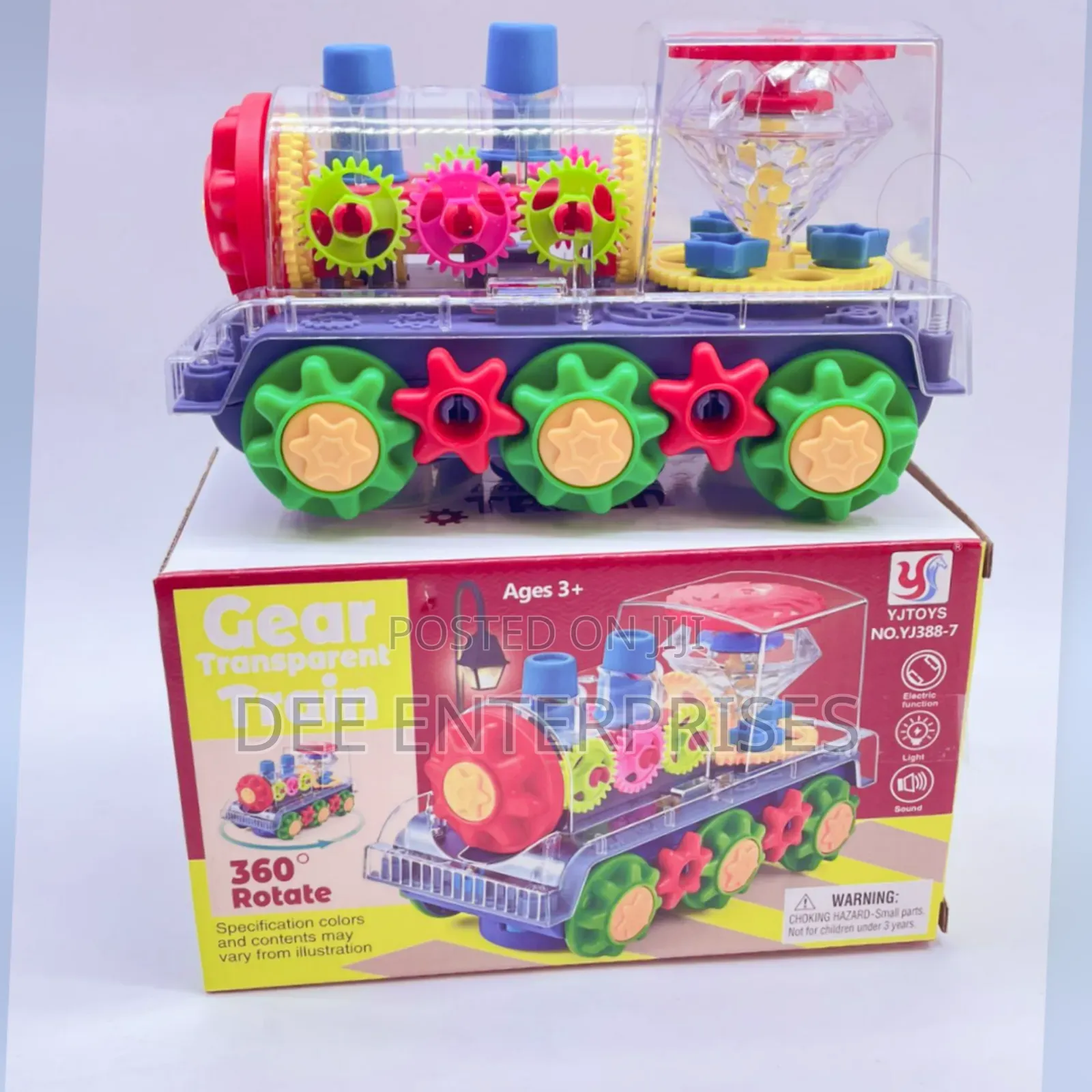 360 Rotate Gear Transparent Train
Battery