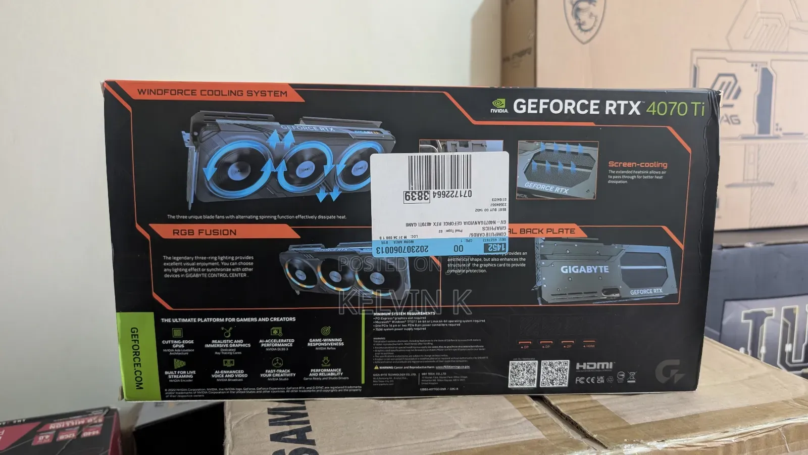 Gigabyte Gaming Oc RTX 4070 Ti 12gb Gaming