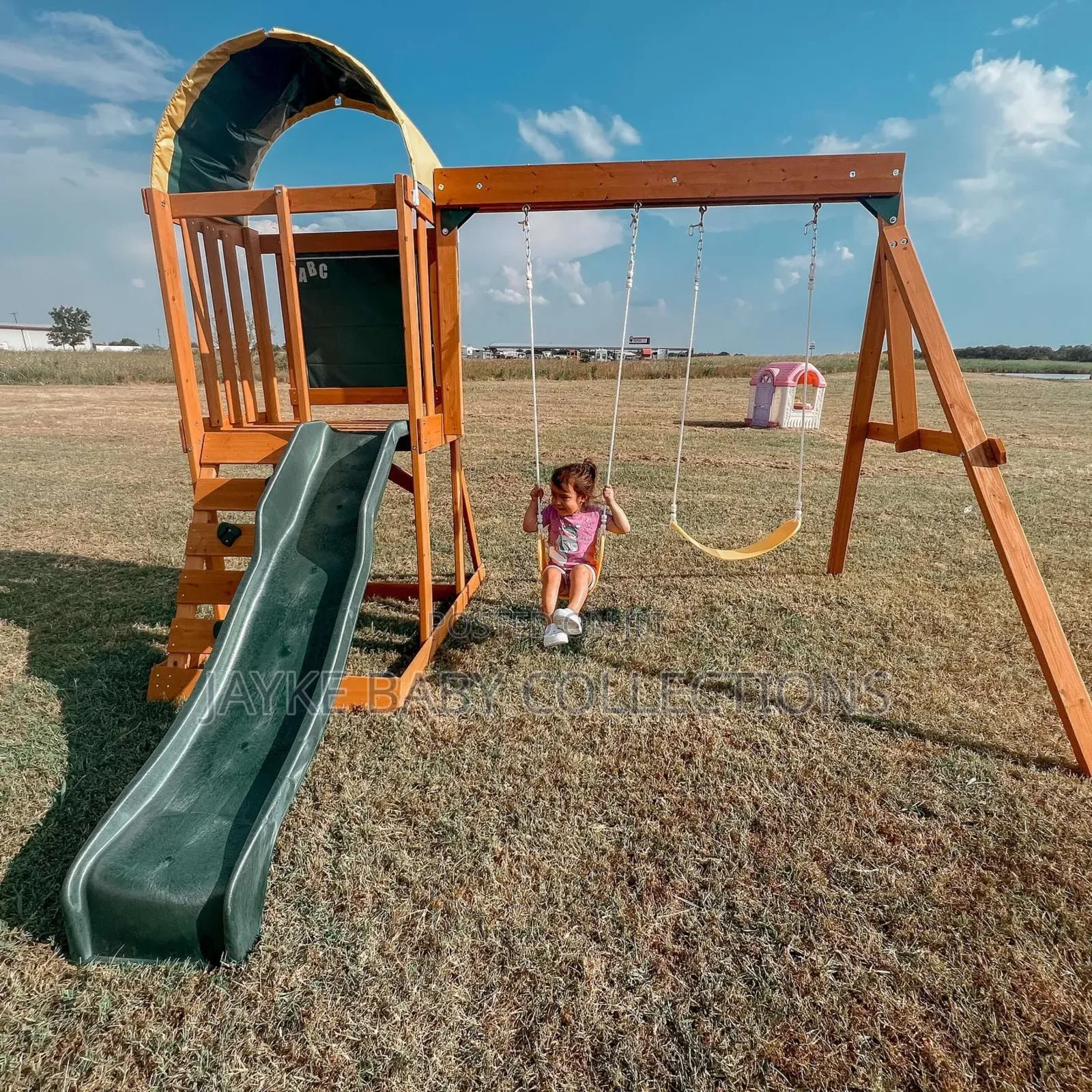Kidkraft Ainsley Wooden Swing Set Outdoor Playset