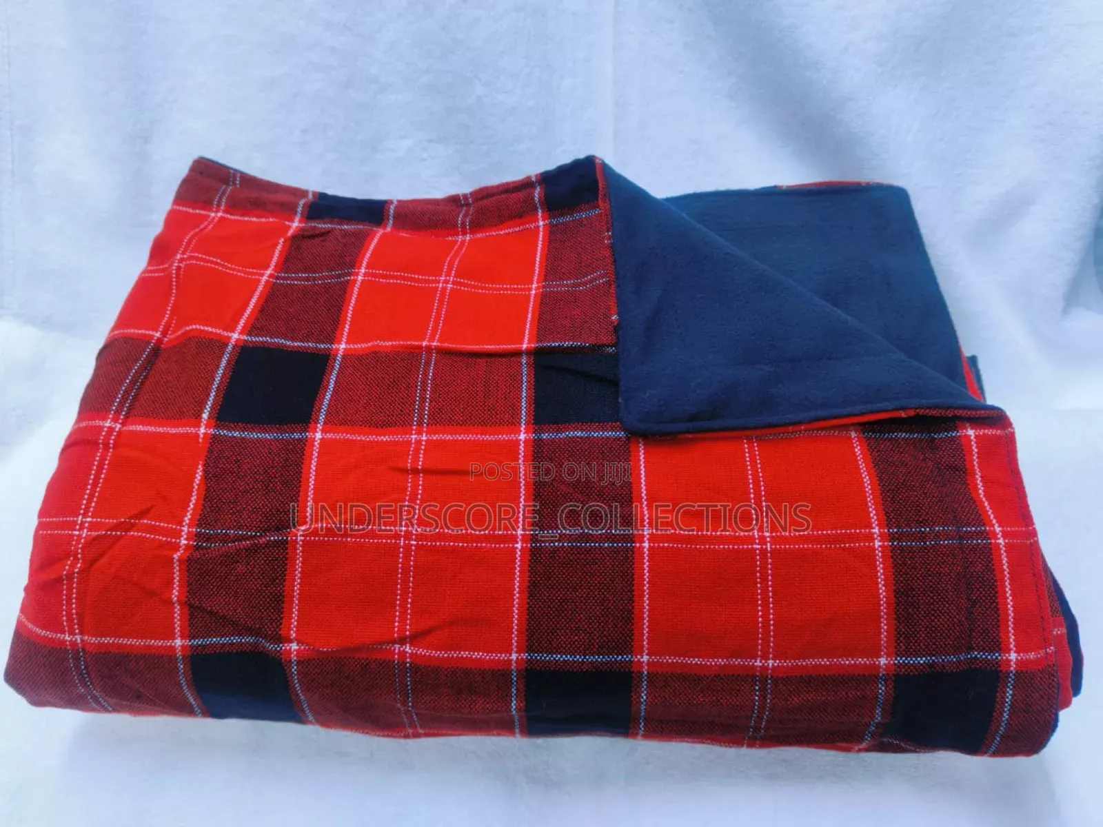 Red Checked Masai Fleece Blankets
