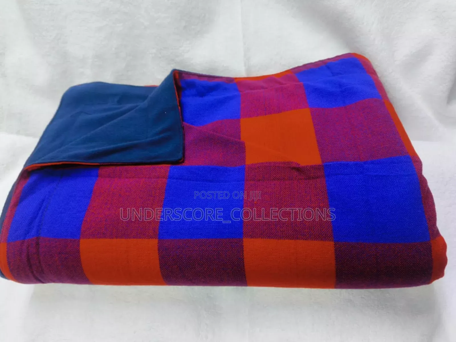 Red Checked Masai Fleece Blankets