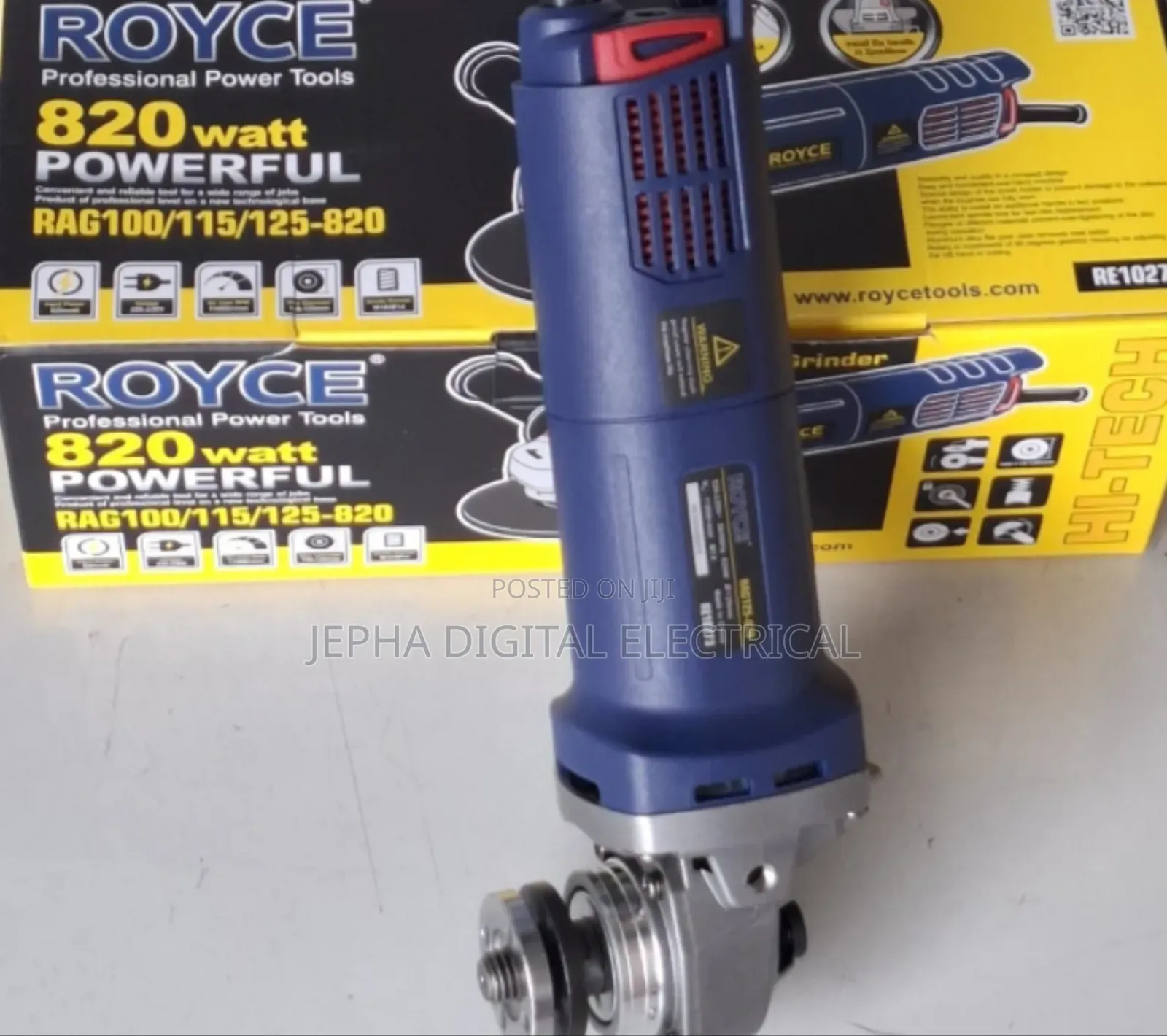 820watts Royce 4 Inch Angle Grinder