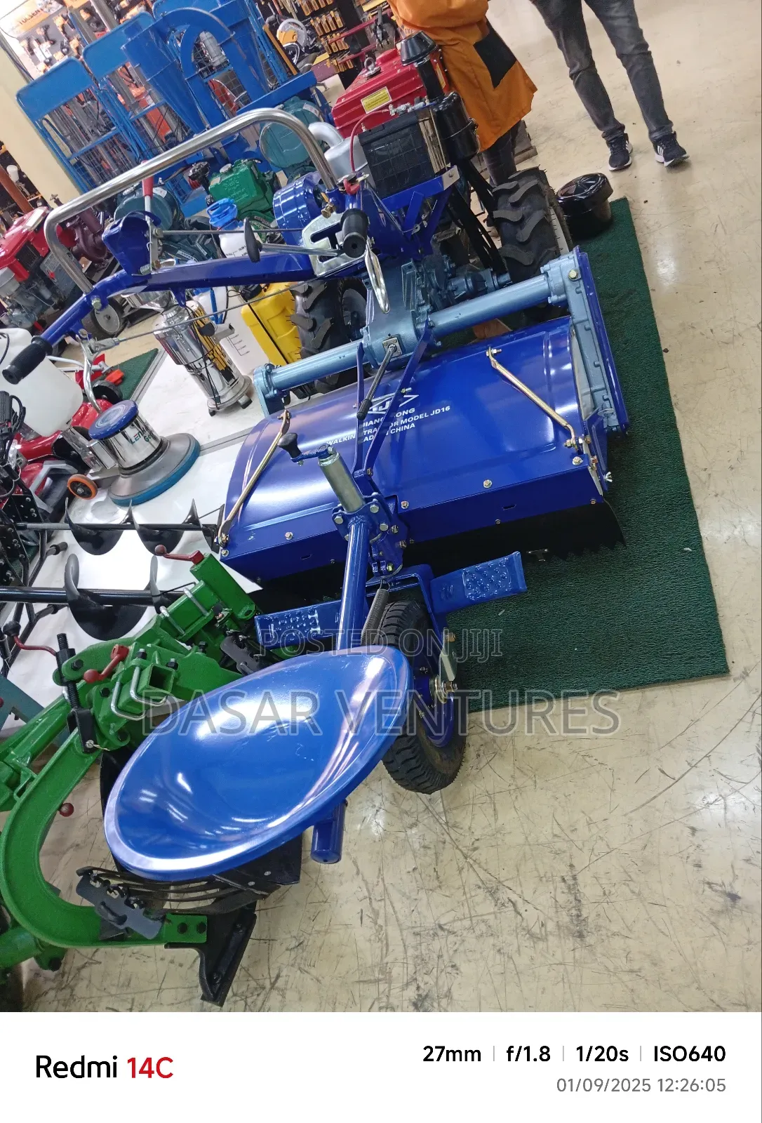 Walking Tractor 16hp Jiangdong Key Start Engine